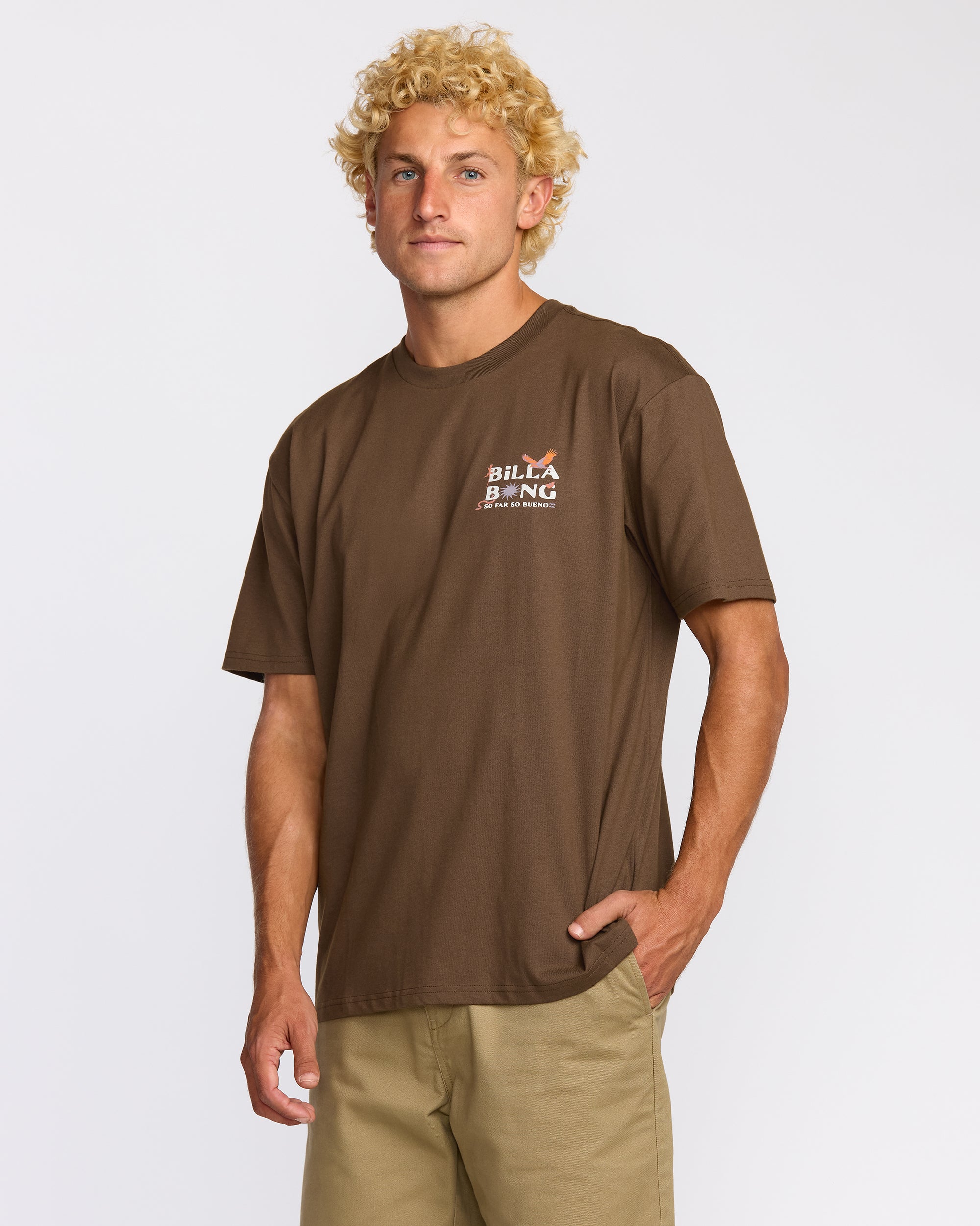 Land To Sea Regular Short Sleeve T-Shirt - Rustic Brown - Image 3