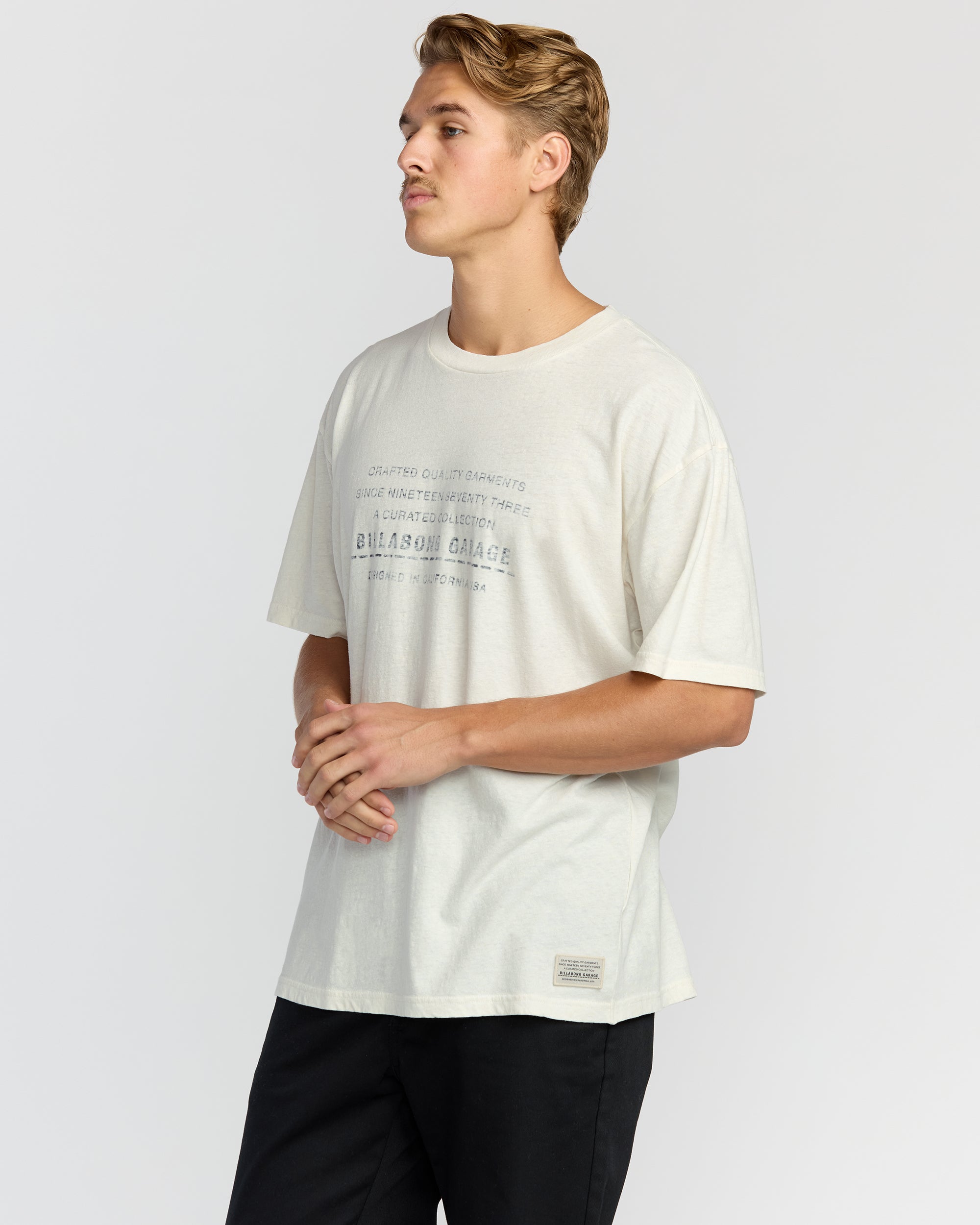 The Label Garage Regular Short Sleeve T-Shirt - Off White - Image 3