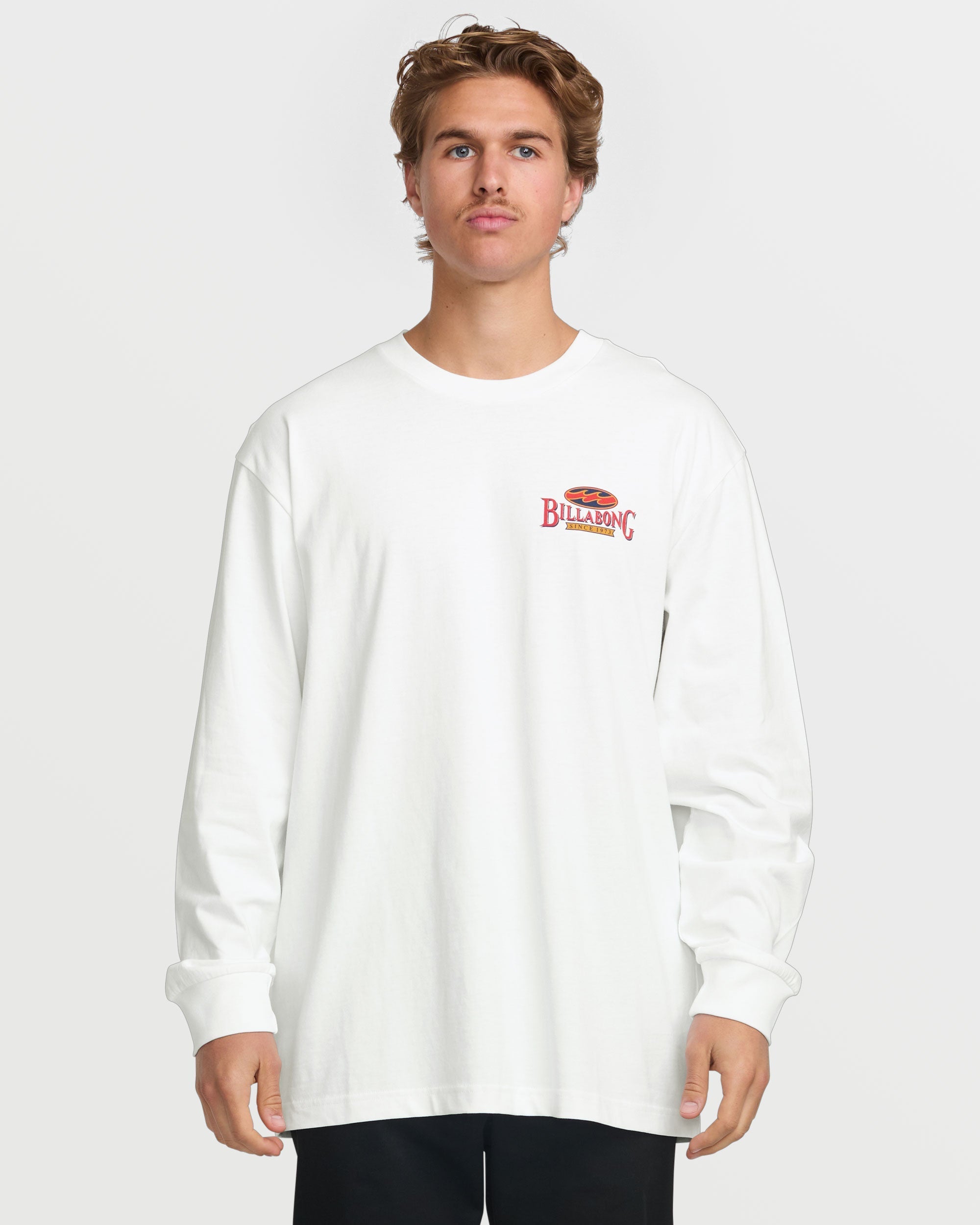Double Spread OG Long Sleeve Tee - White - Image 2