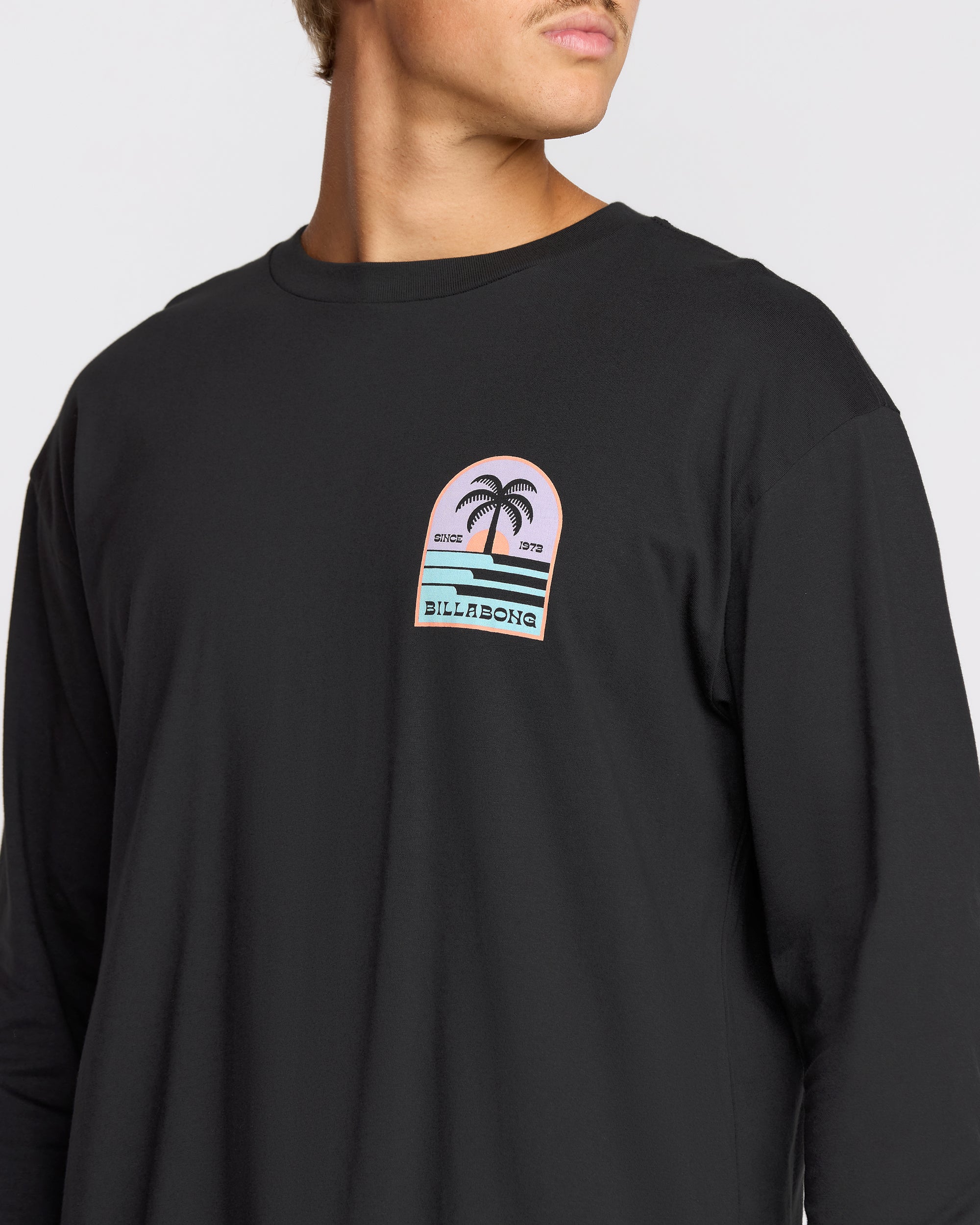 Portal Regular Long Sleeve T-Shirt - Washed Black - Image 6