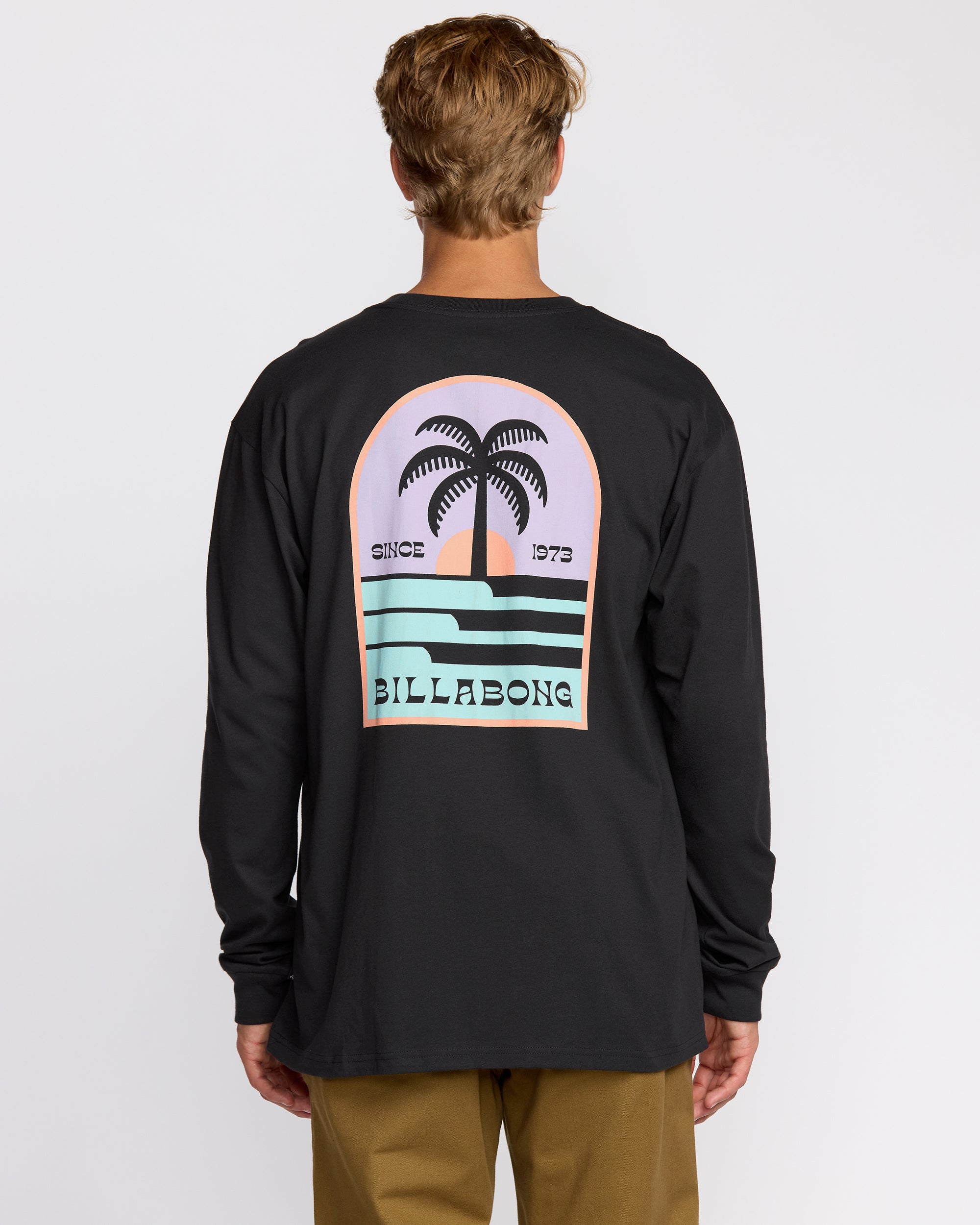 Portal Regular Long Sleeve T-Shirt - Washed Black - Image 3