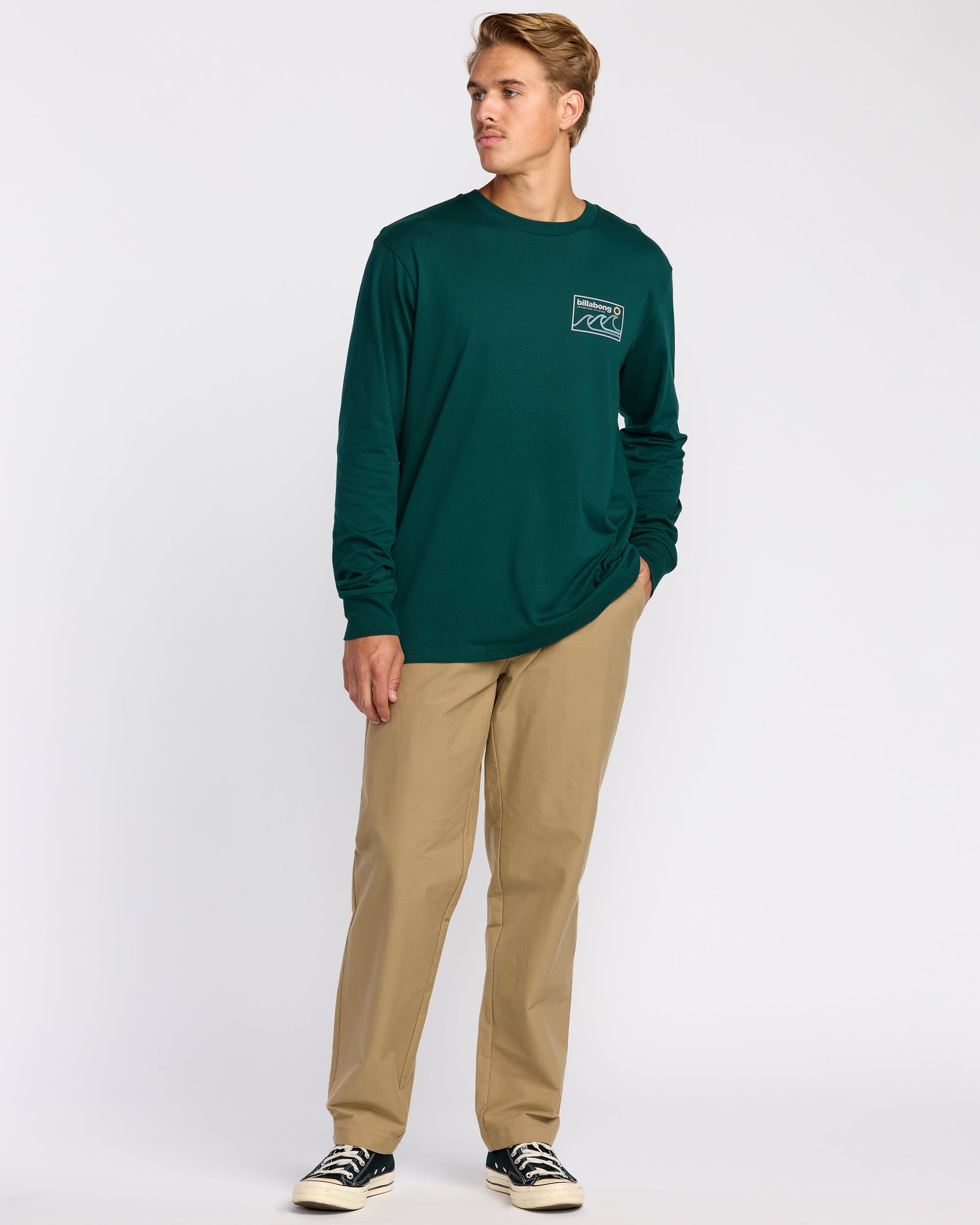 Range A/Div Long Sleeve T-Shirt - Spruce Green - Image 4