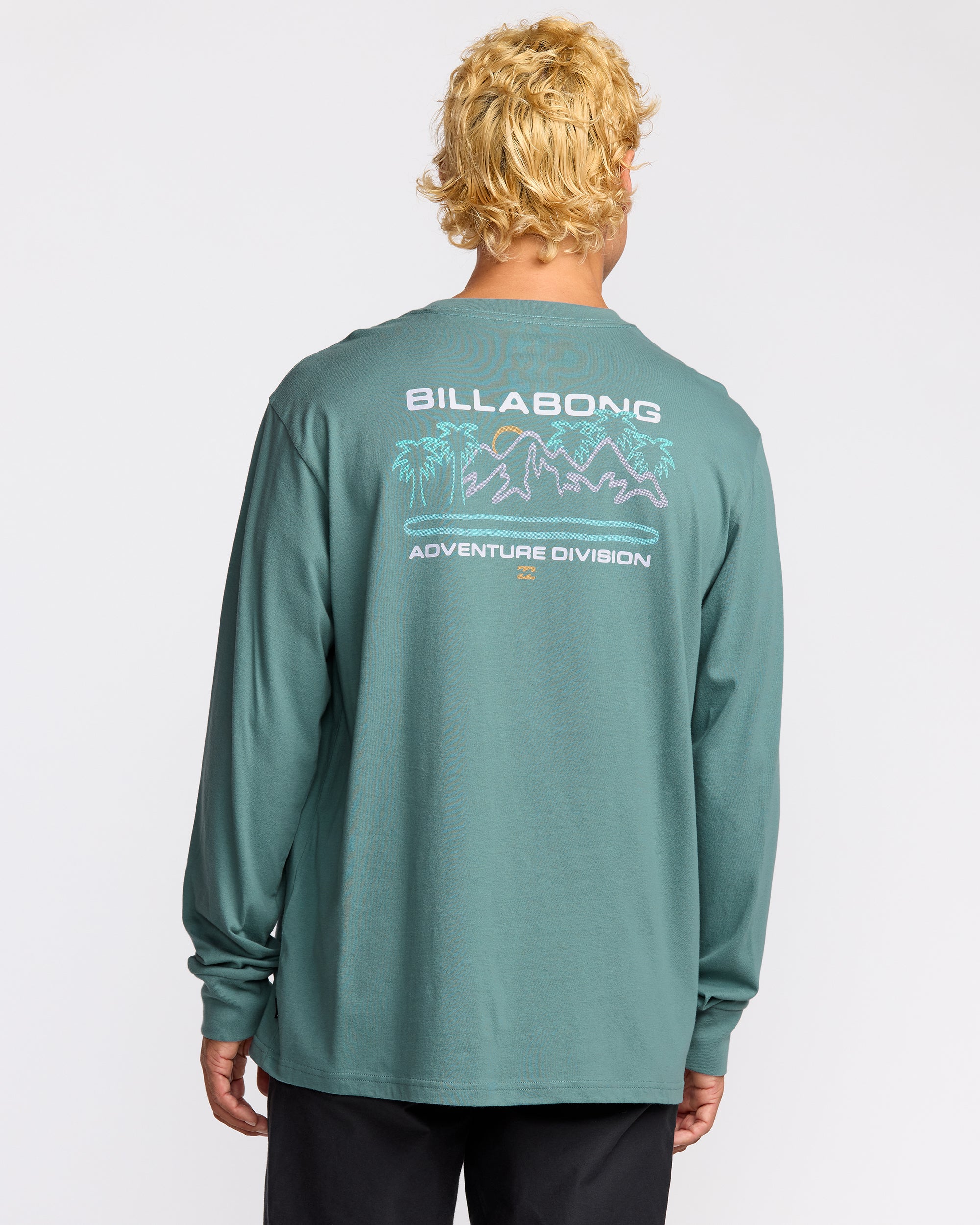 Coastal Range A/Div Long Sleeve T-Shirt - Sea Blue - Image 2