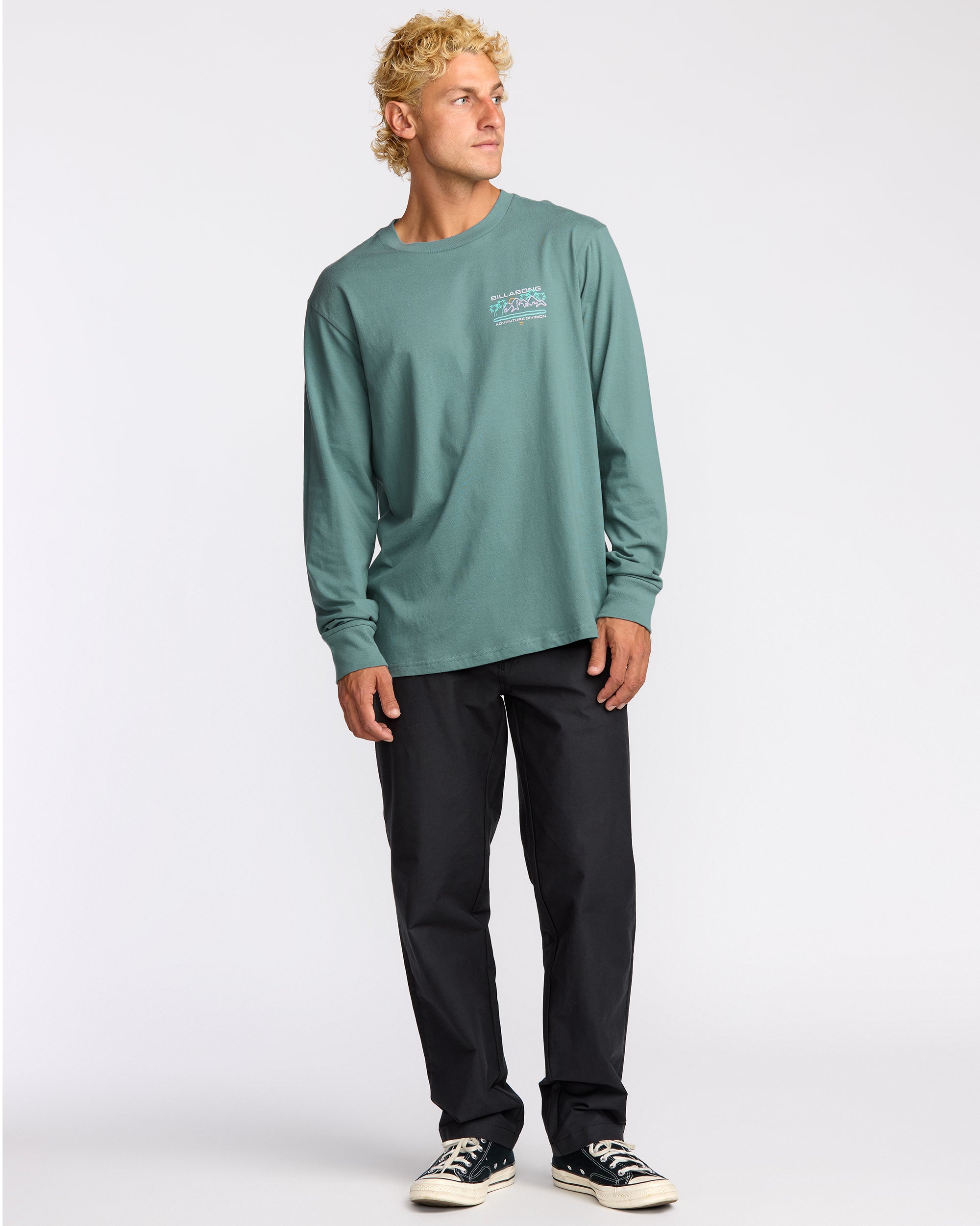Coastal Range A/Div Long Sleeve T-Shirt - Sea Blue - Image 4