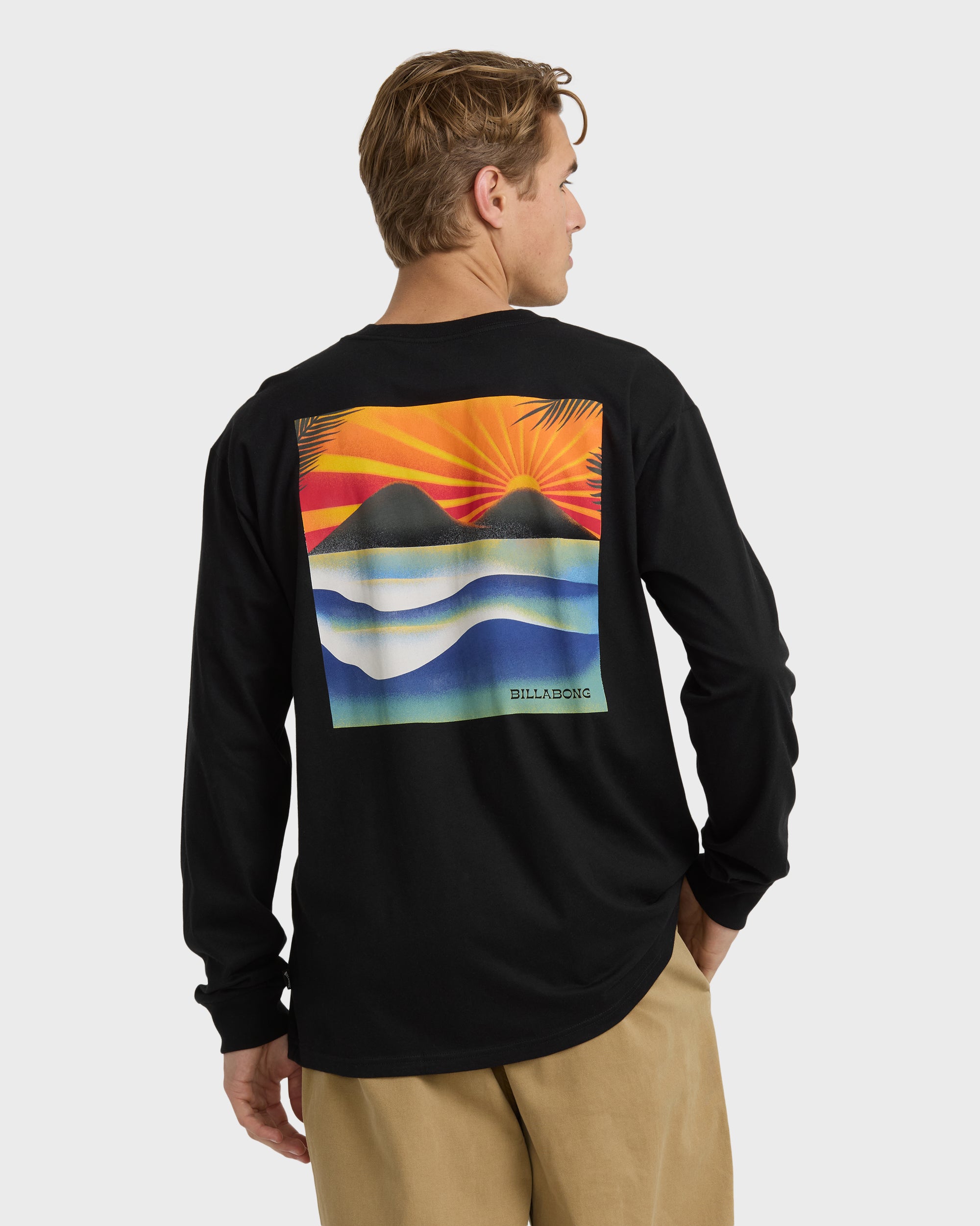 Surf Dreams Regular Long Sleeve T-Shirt - Black - Image 2