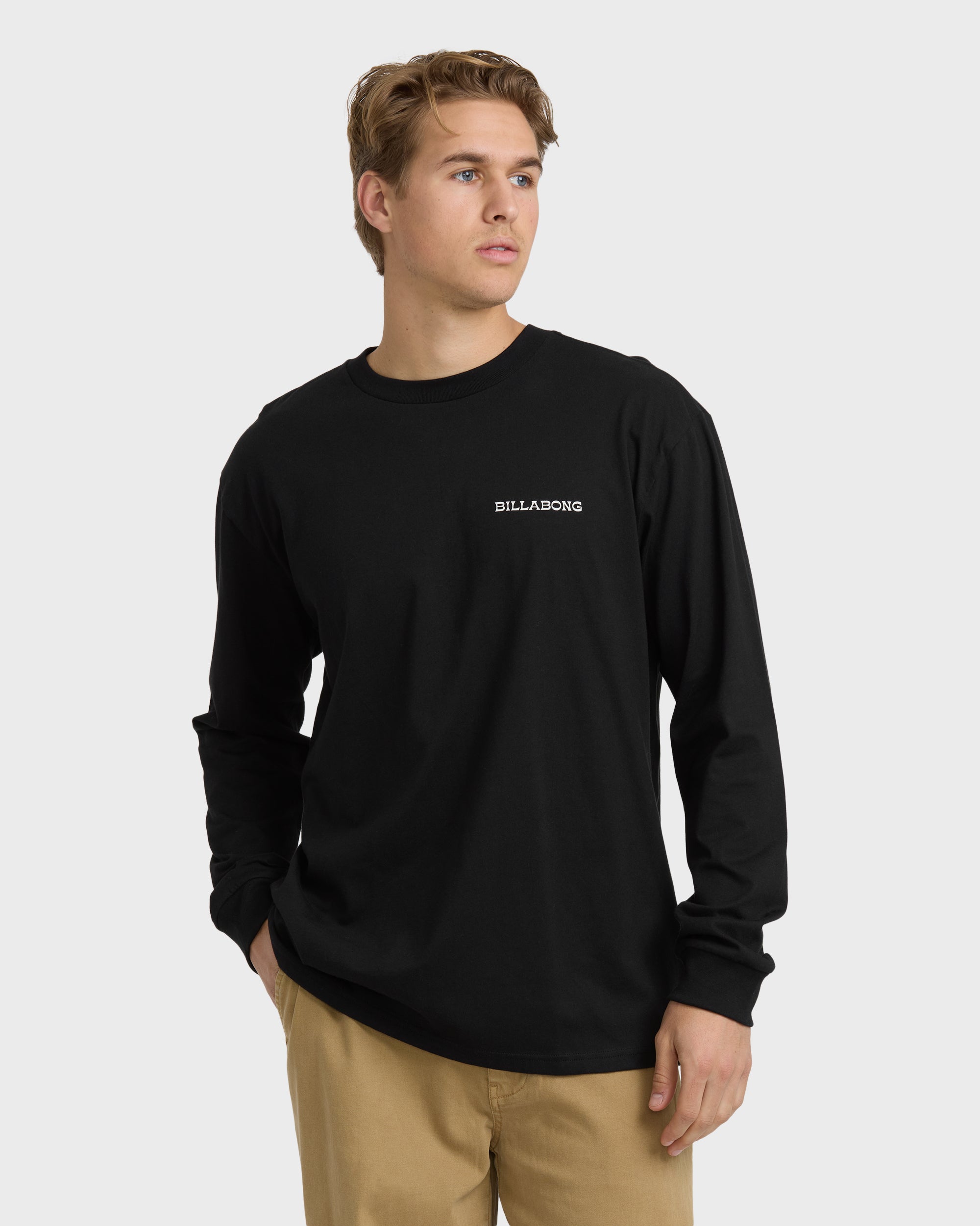 Surf Dreams Regular Long Sleeve T-Shirt - Black
