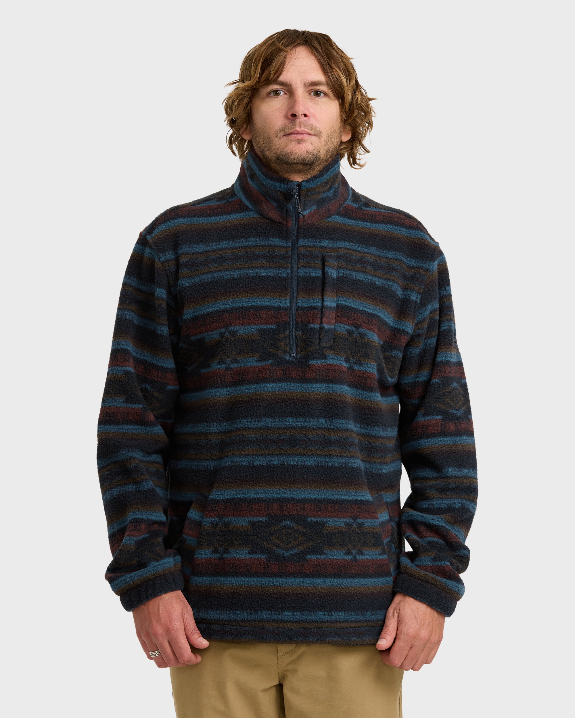 Boundary Mock Sweatshirt - Dark Navy