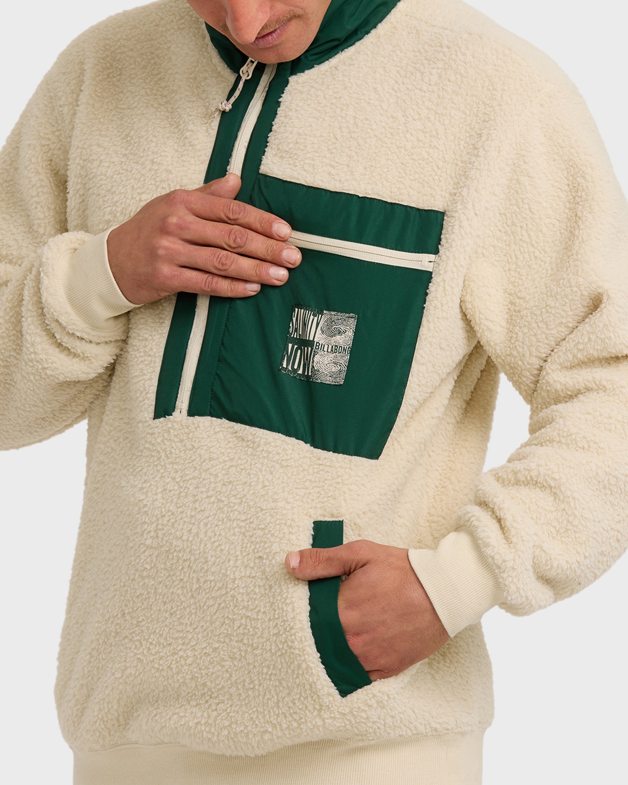 Salinity Now Boundary Mock Neck Sweatshirt - Chino - Image 5