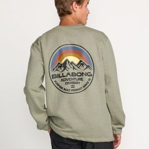 Compass Crew Sweatshirt - Sage Heather