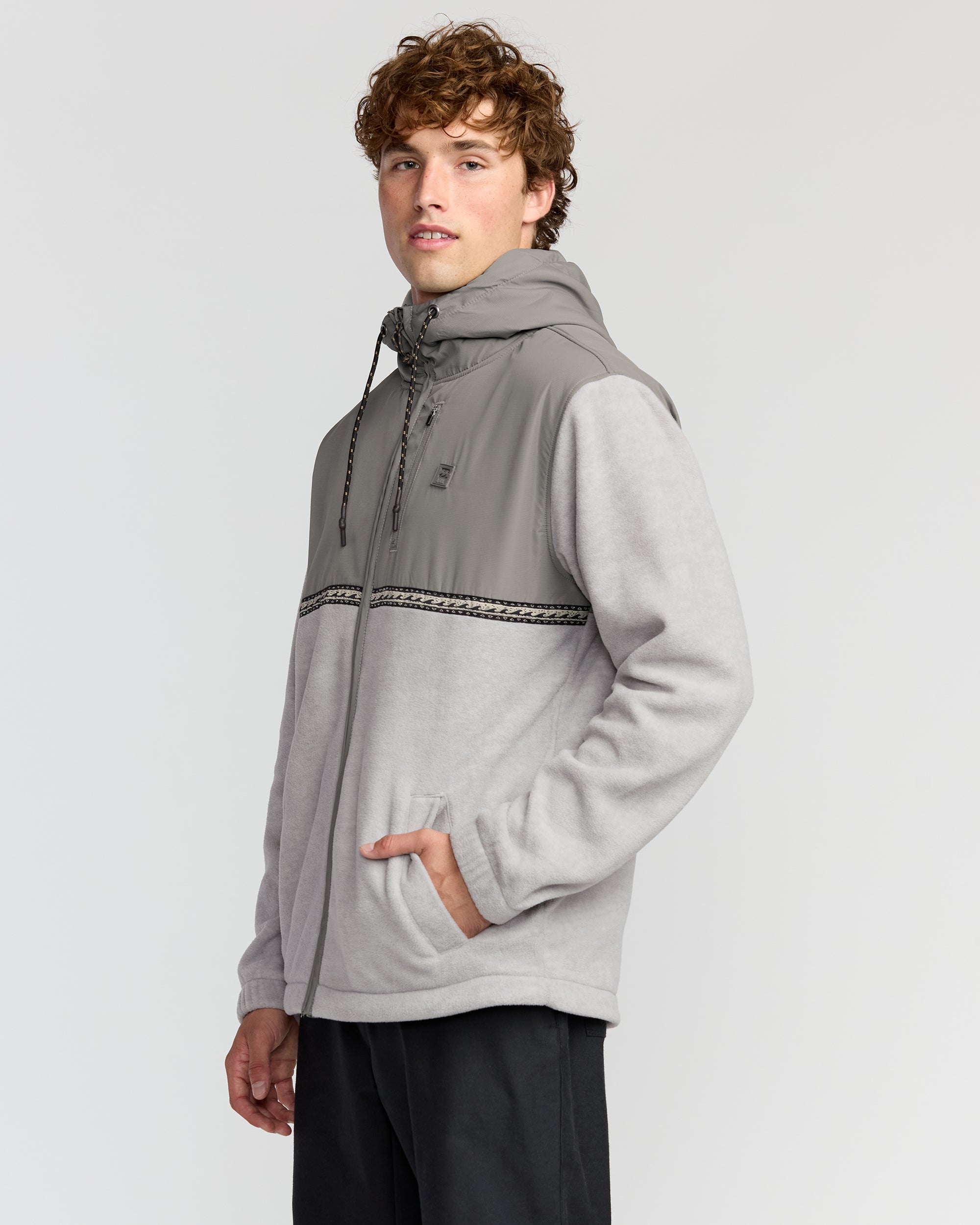 Boundary Lite Zip Sweatshirt - Gray Heather - Image 4