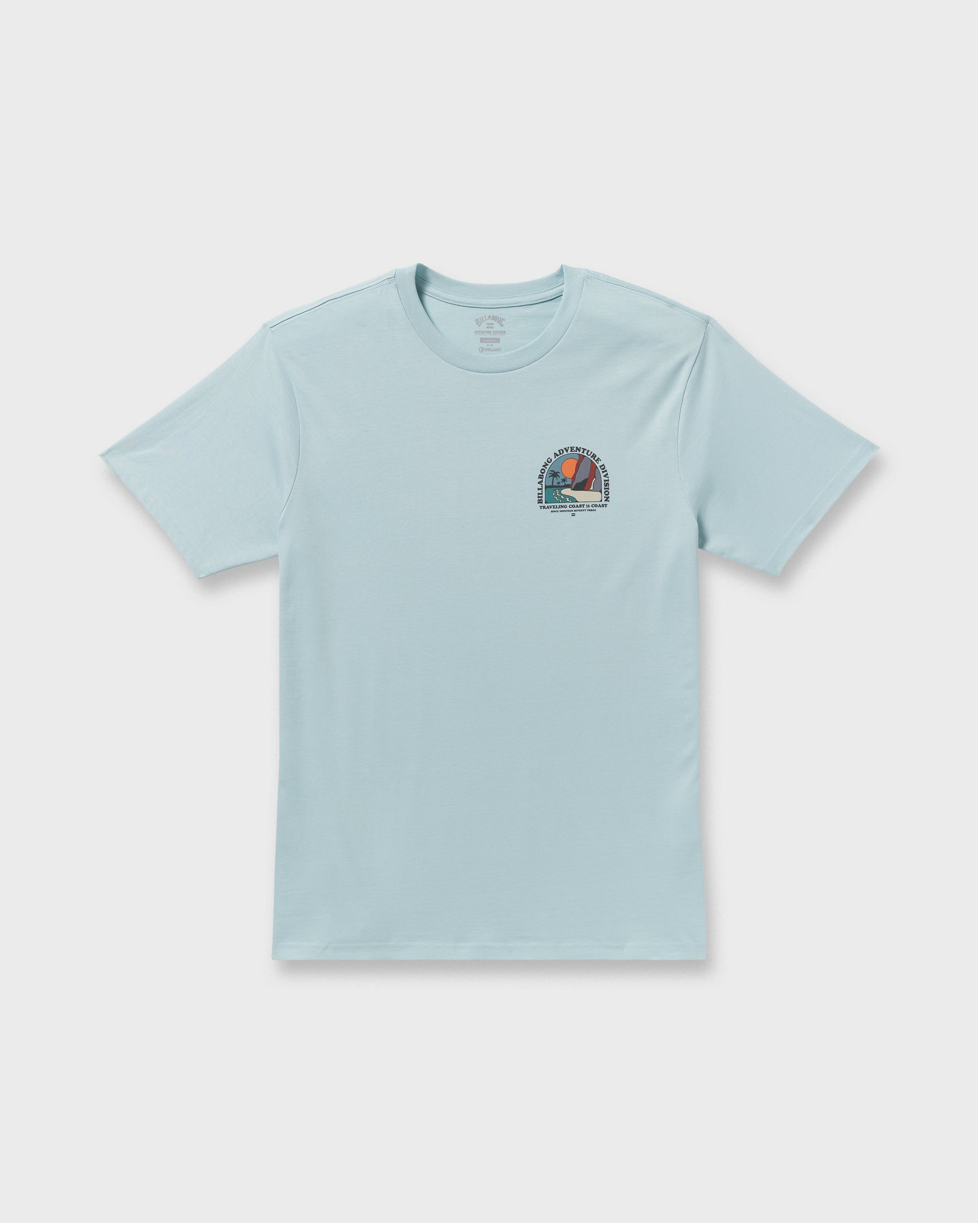 Sundown A/Div Short Sleeve T-Shirt - Dusty Blue - Image 6