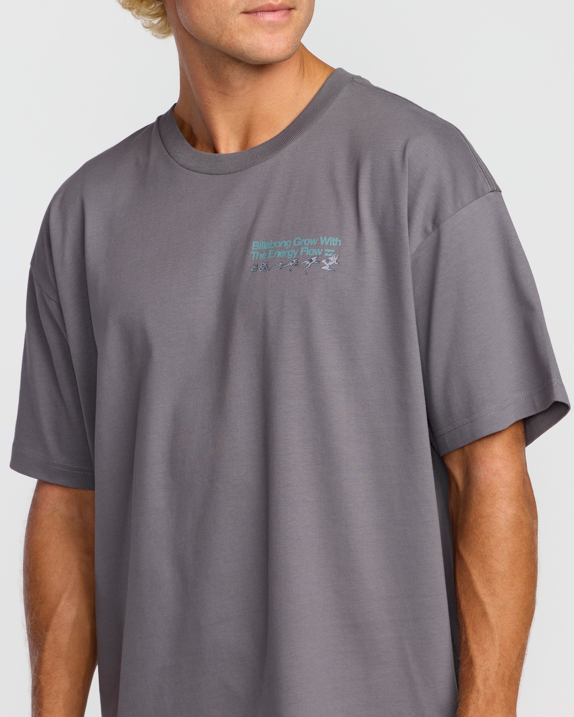 Grow OG A/Div Short Sleeve T-Shirt - Grey Violet - Image 6