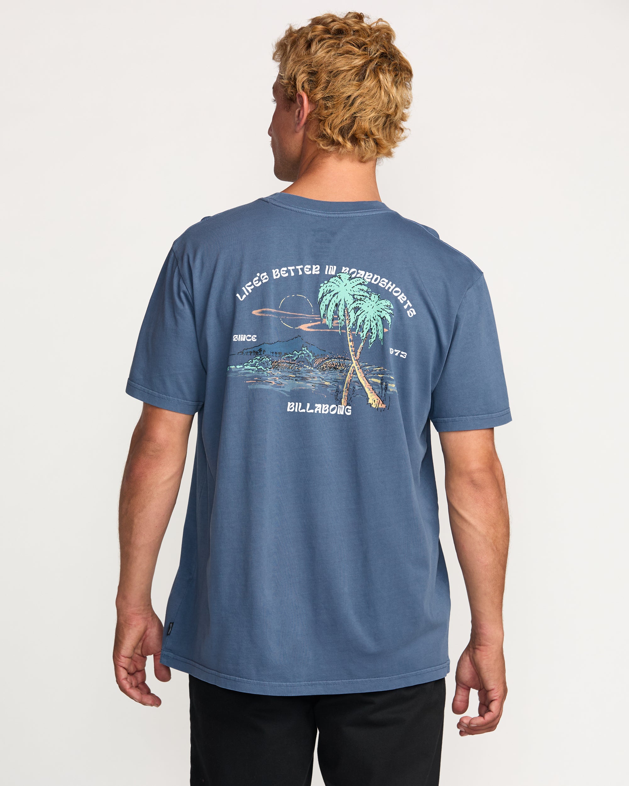 Better Premium Wave Wash Tee - Deep Blue - Image 2