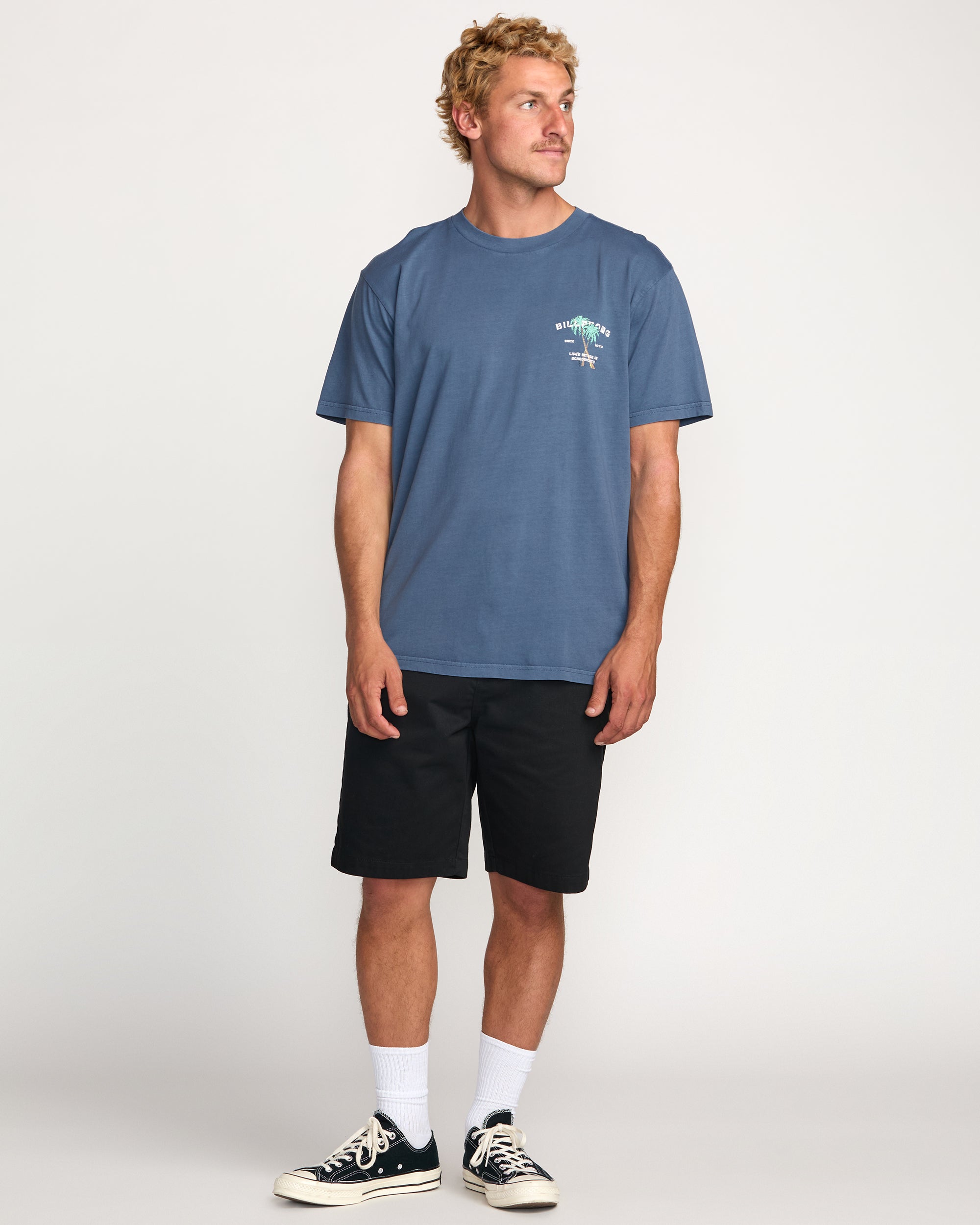Better Premium Wave Wash Tee - Deep Blue - Image 5