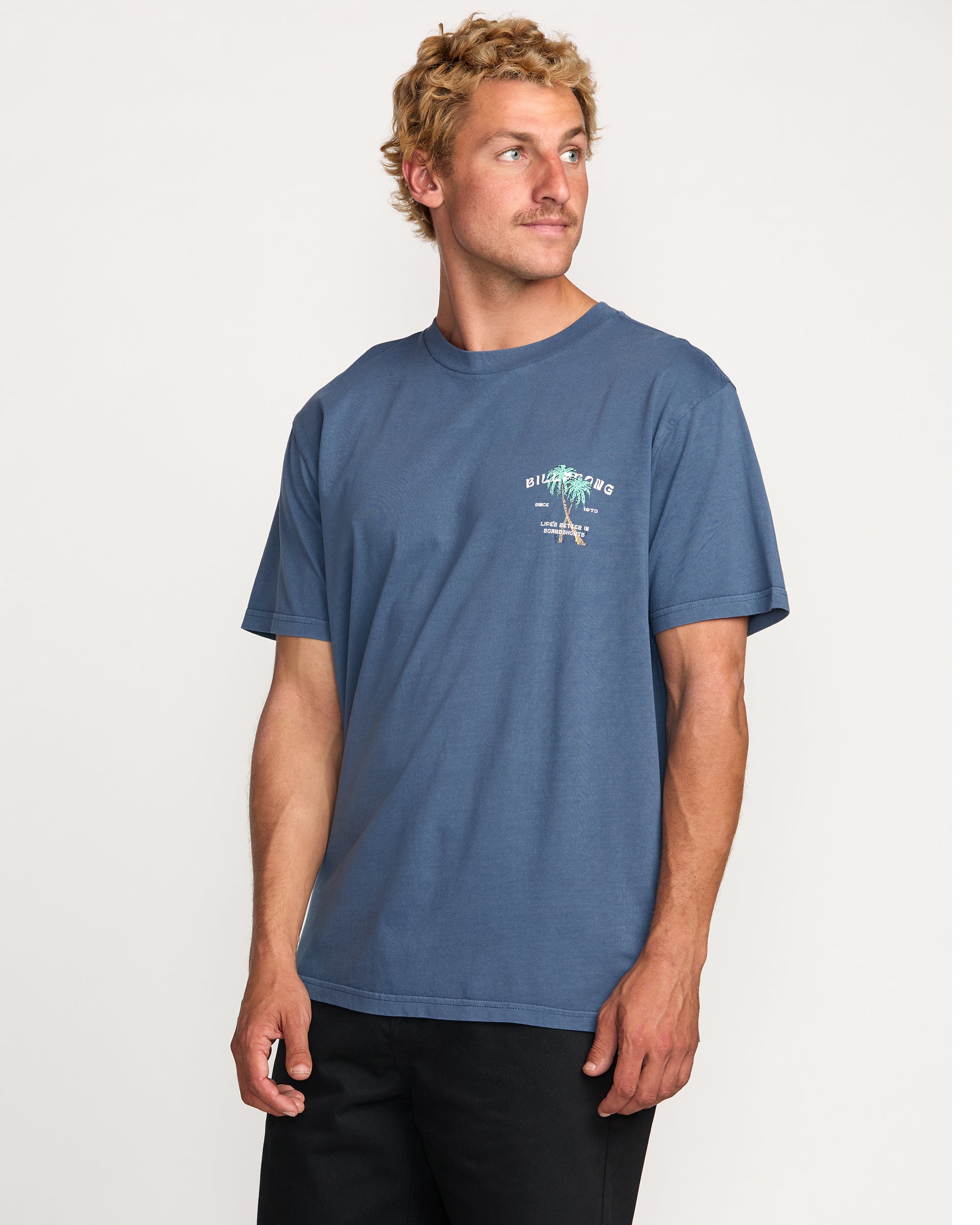 Better Premium Wave Wash Tee - Deep Blue - Image 6