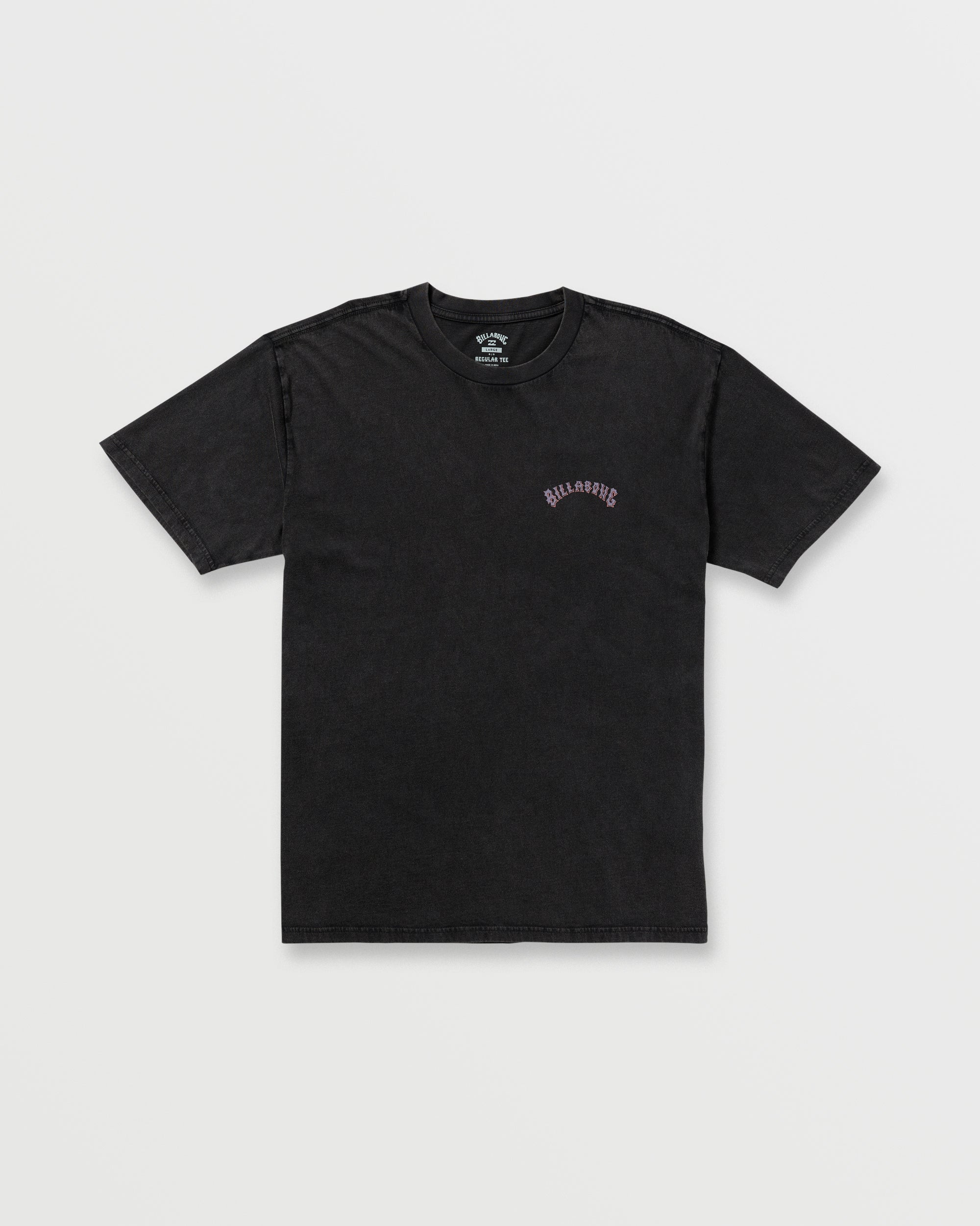 Decal Regular Wave Wash Tee - Washed Black - Image 3