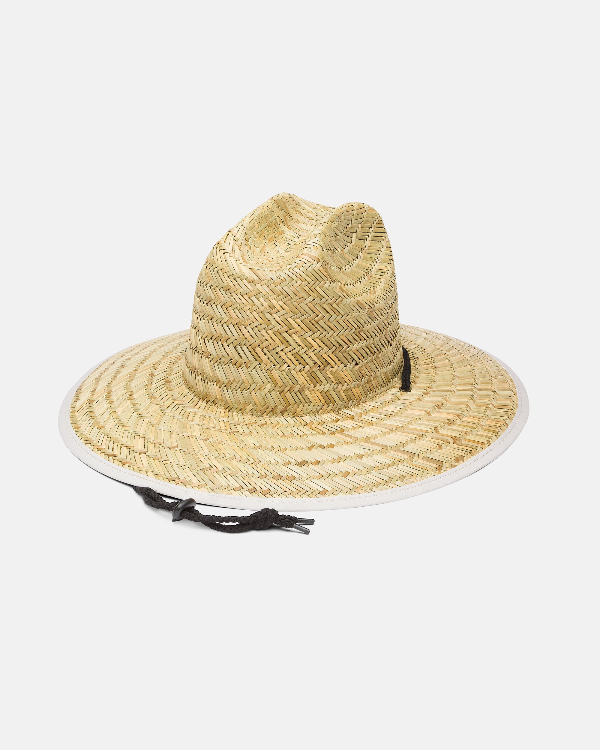 Tides Print Straw Hat - Steel Blue - Image 2