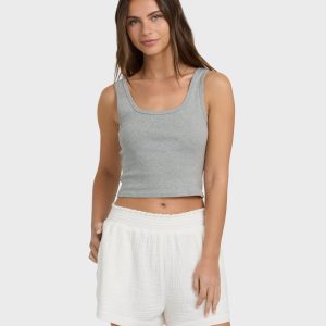 Goddess Knit Tank - Heather Grey