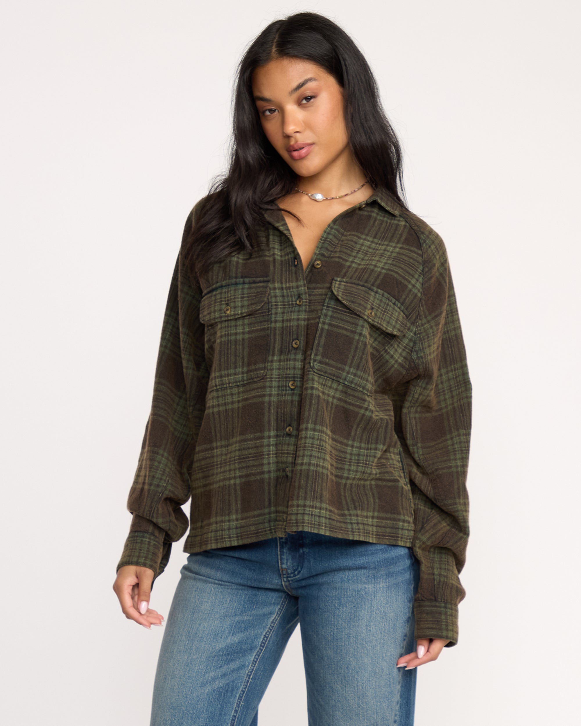 Coastal Breeze Long Sleeve Shirt - Black