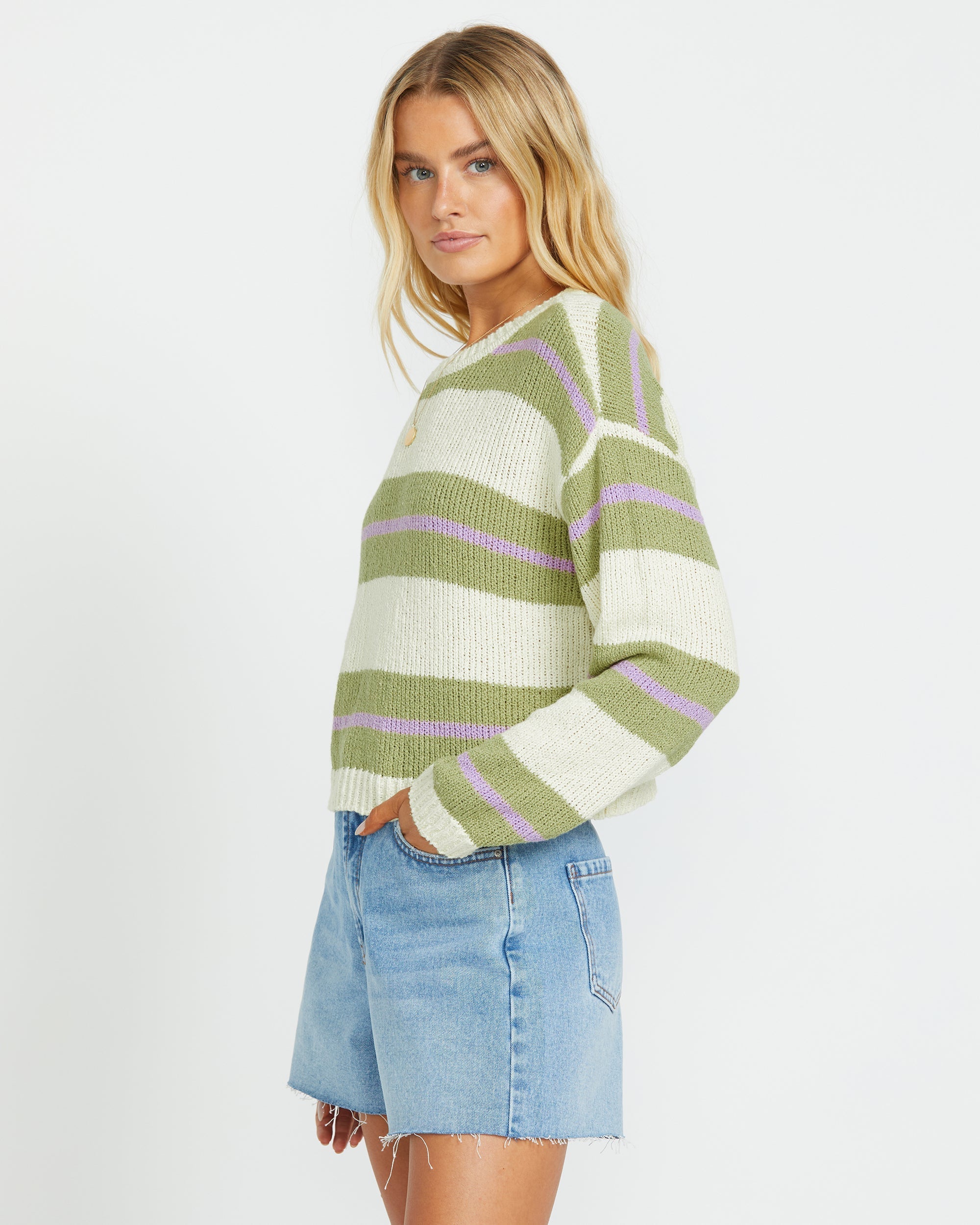 Make It Waves Sweater - Avocado - Image 3