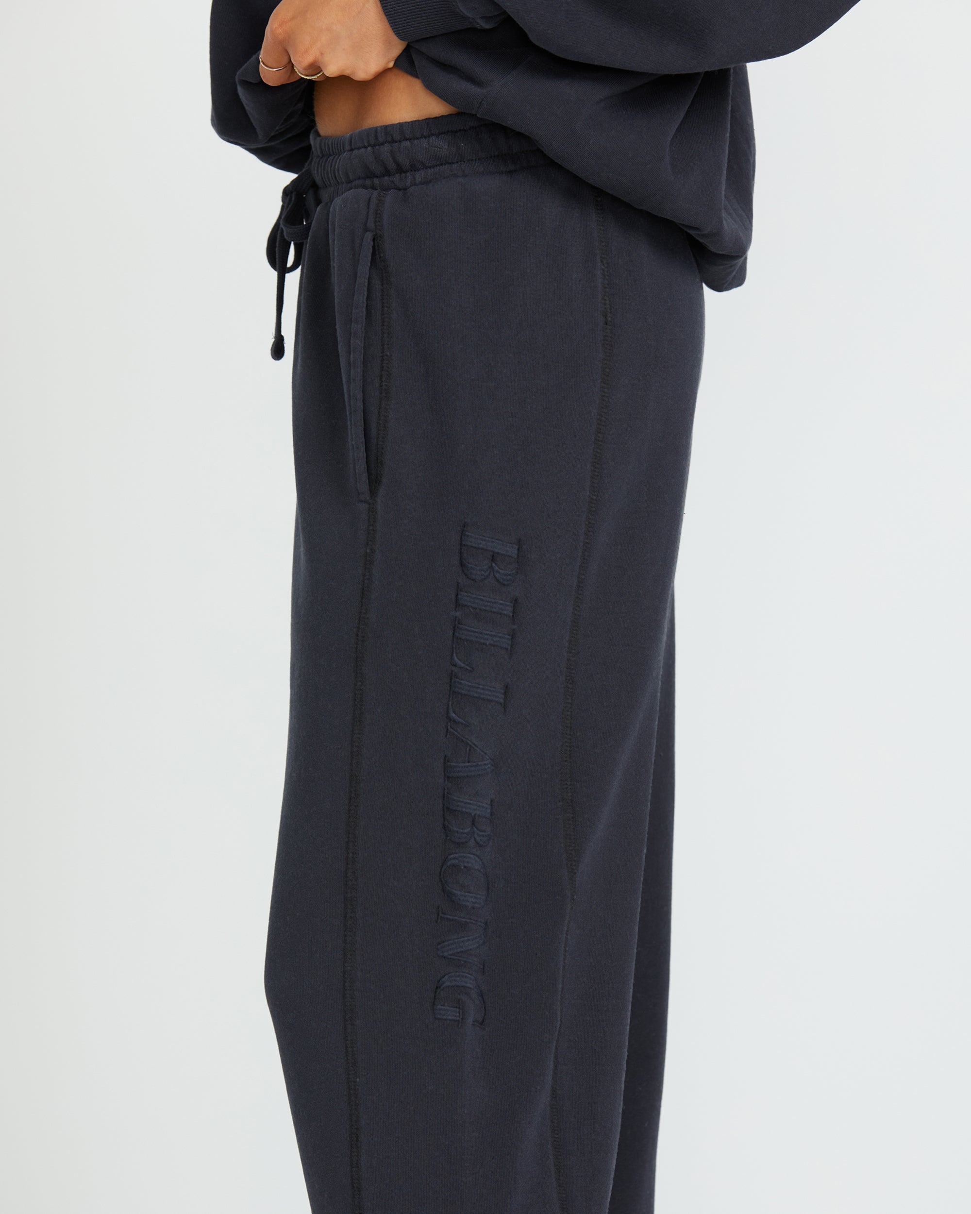 So Typical Elastic Waist Pants - Black Pebble - Image 5