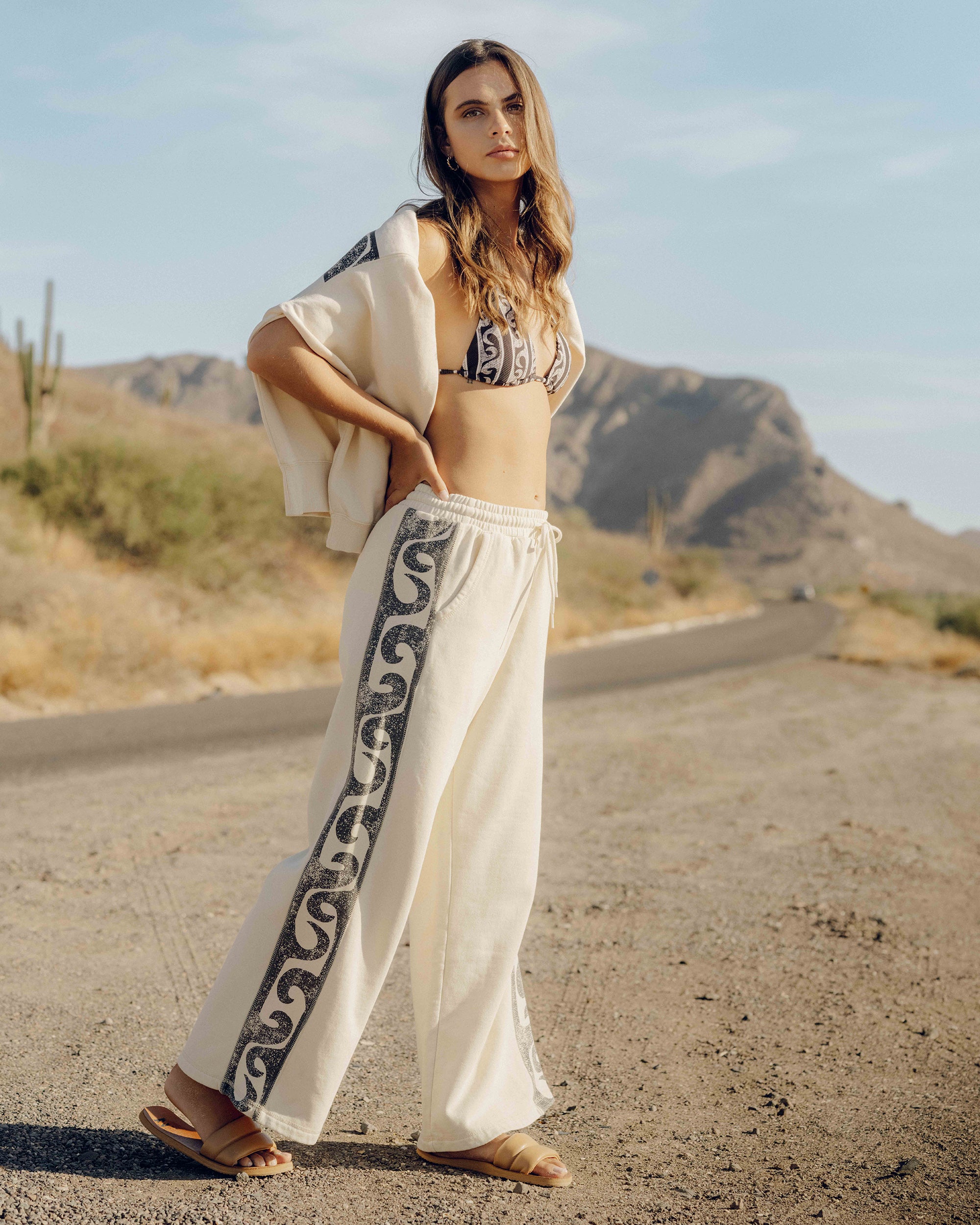 Sun Wave Sweatpants - Whitecap