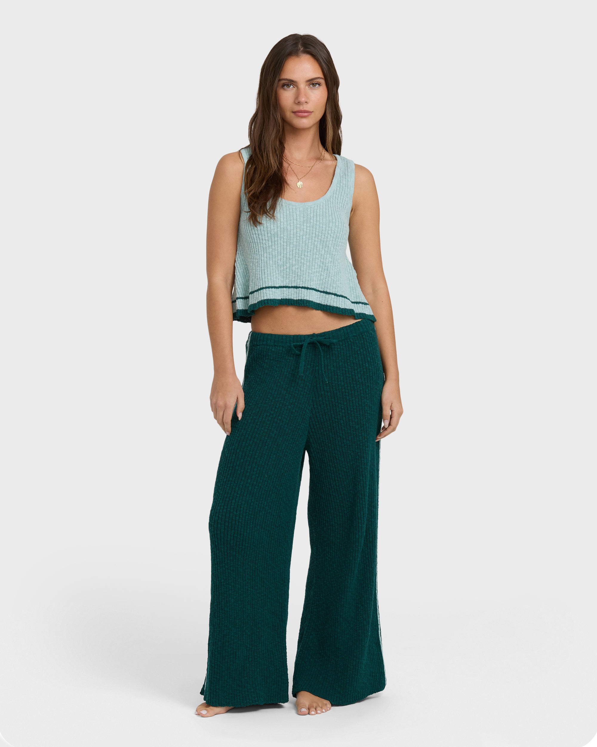 Summery Nights Sweaterpants - Spruce Green - Image 4