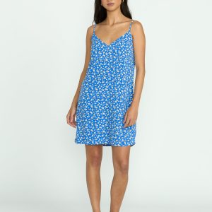 90S Babe Mini Dress - True Blue