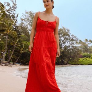 Red Aloha Maxi Dress - Red Aloha