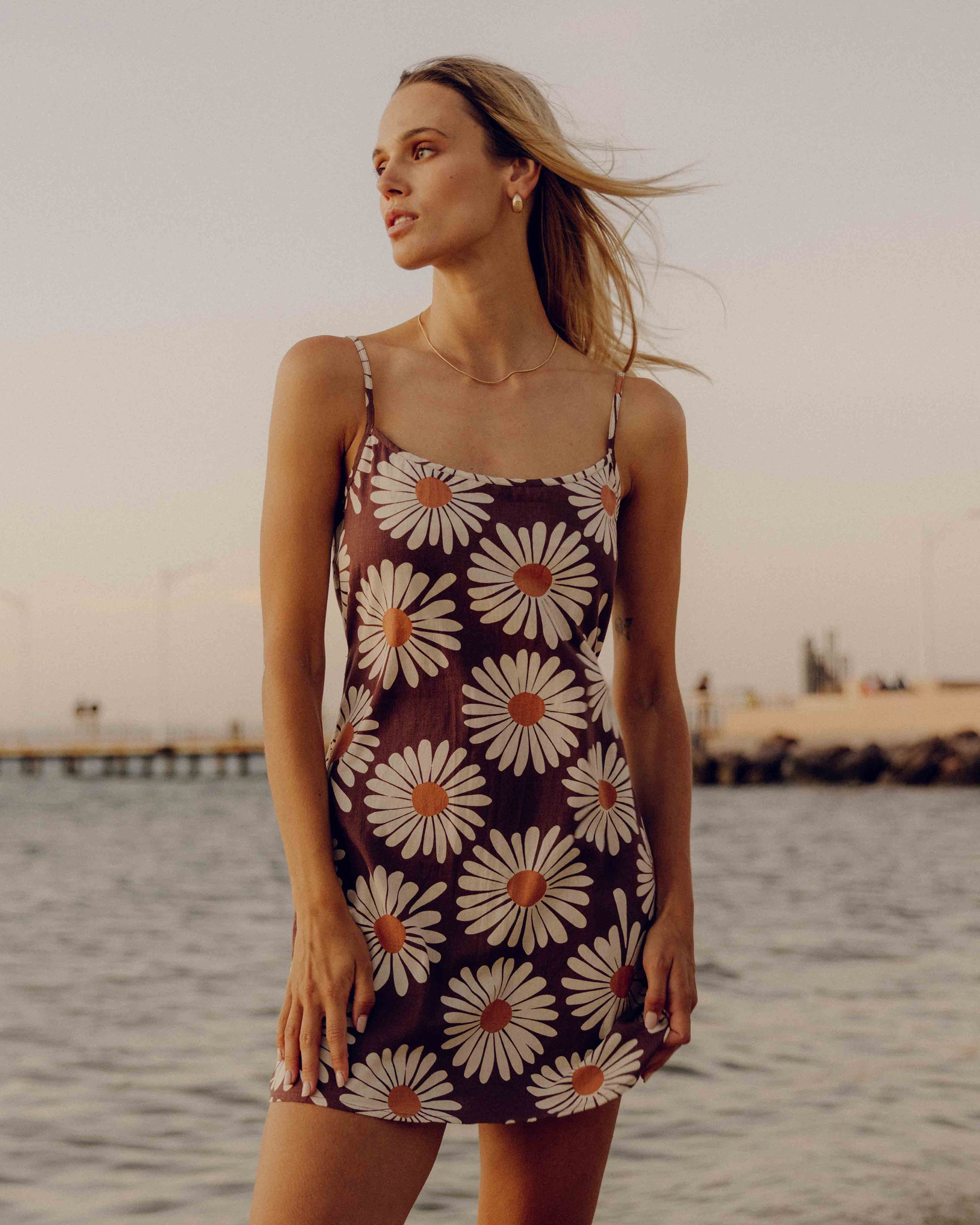 Beach Haze Dress - Espresso