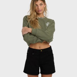 Shifter Denim Shorts - Black