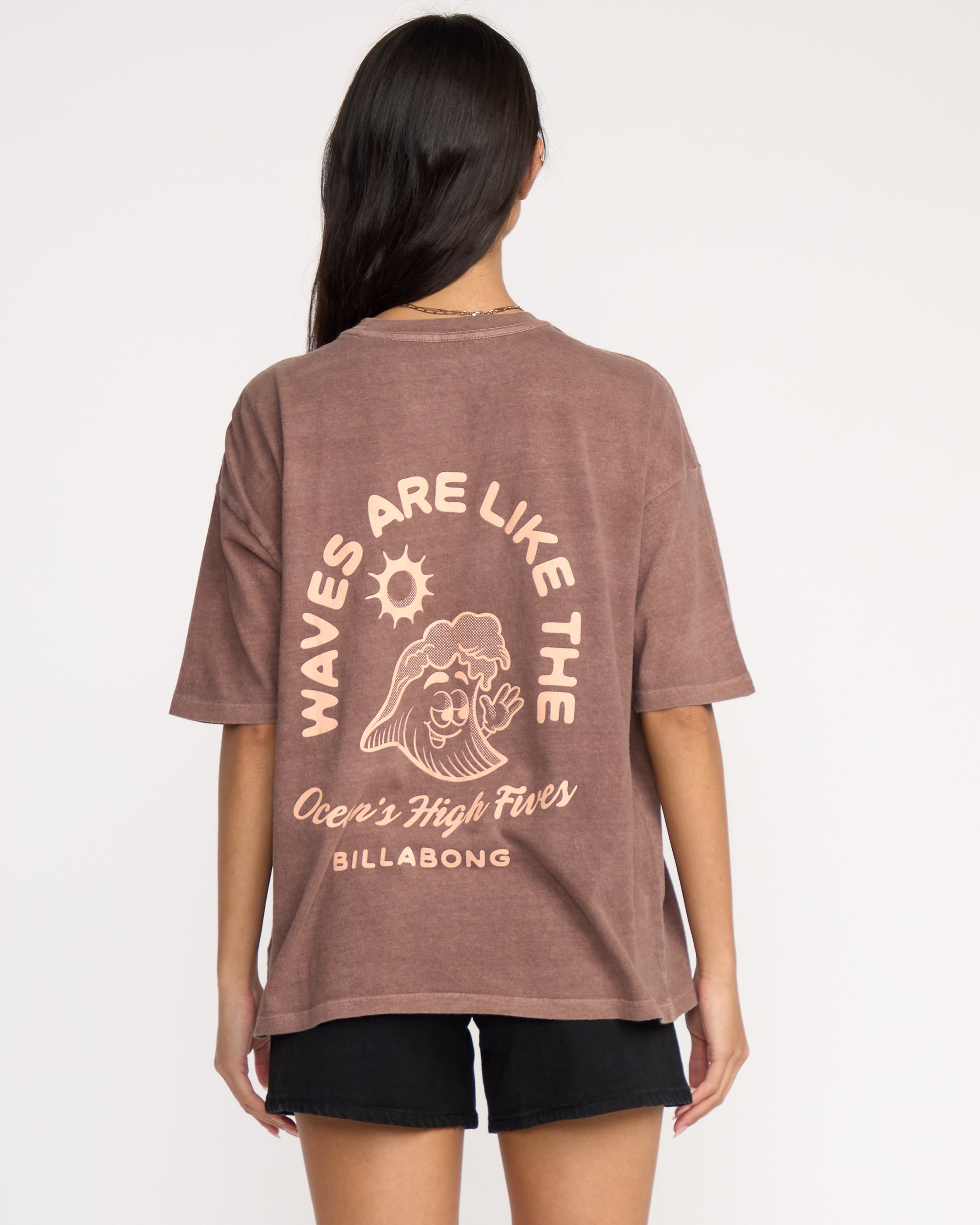 The Great Waves T-Shirt - Espresso - Image 2