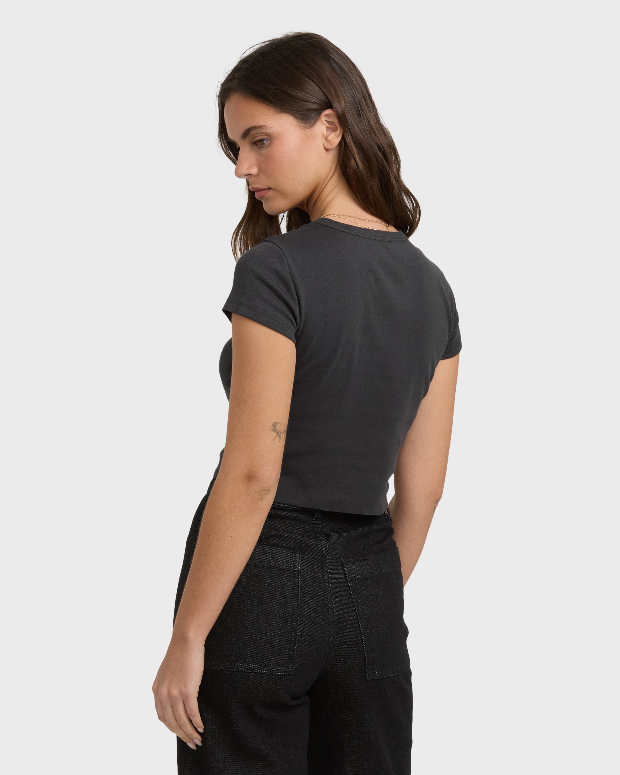 To The Roots Short Sleeve T-Shirt - Off Black - Image 5