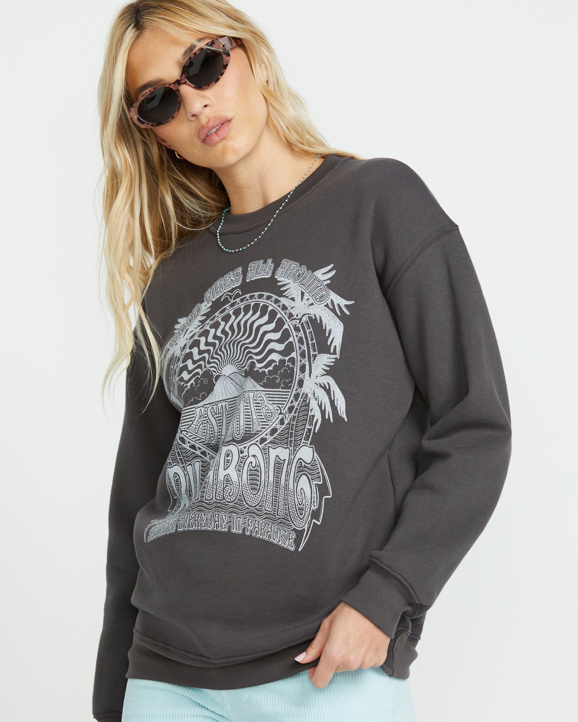 Palm Classics Crew Sweatshirt - Off Black - Image 2