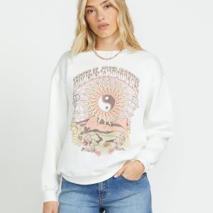 Balanced Out Crew Sweatshirt - Salt Crystal
