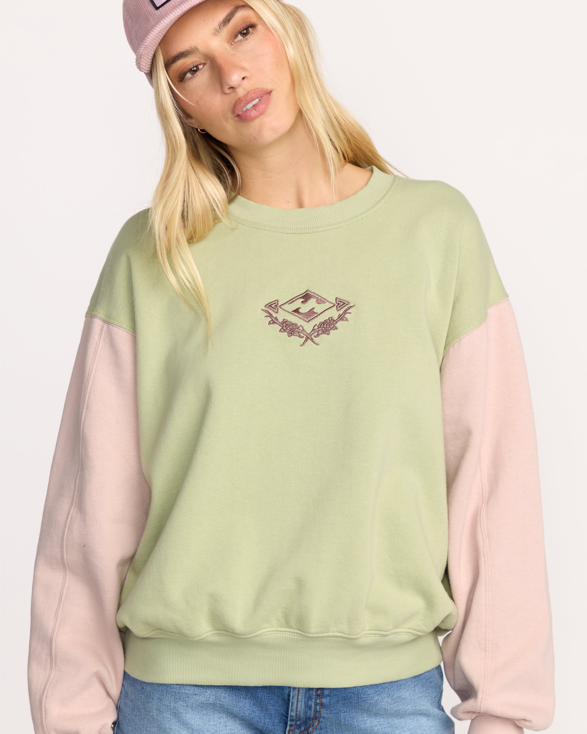 The Original Vibes Kendal Crewneck Sweatshirt - Pistachio - Image 2