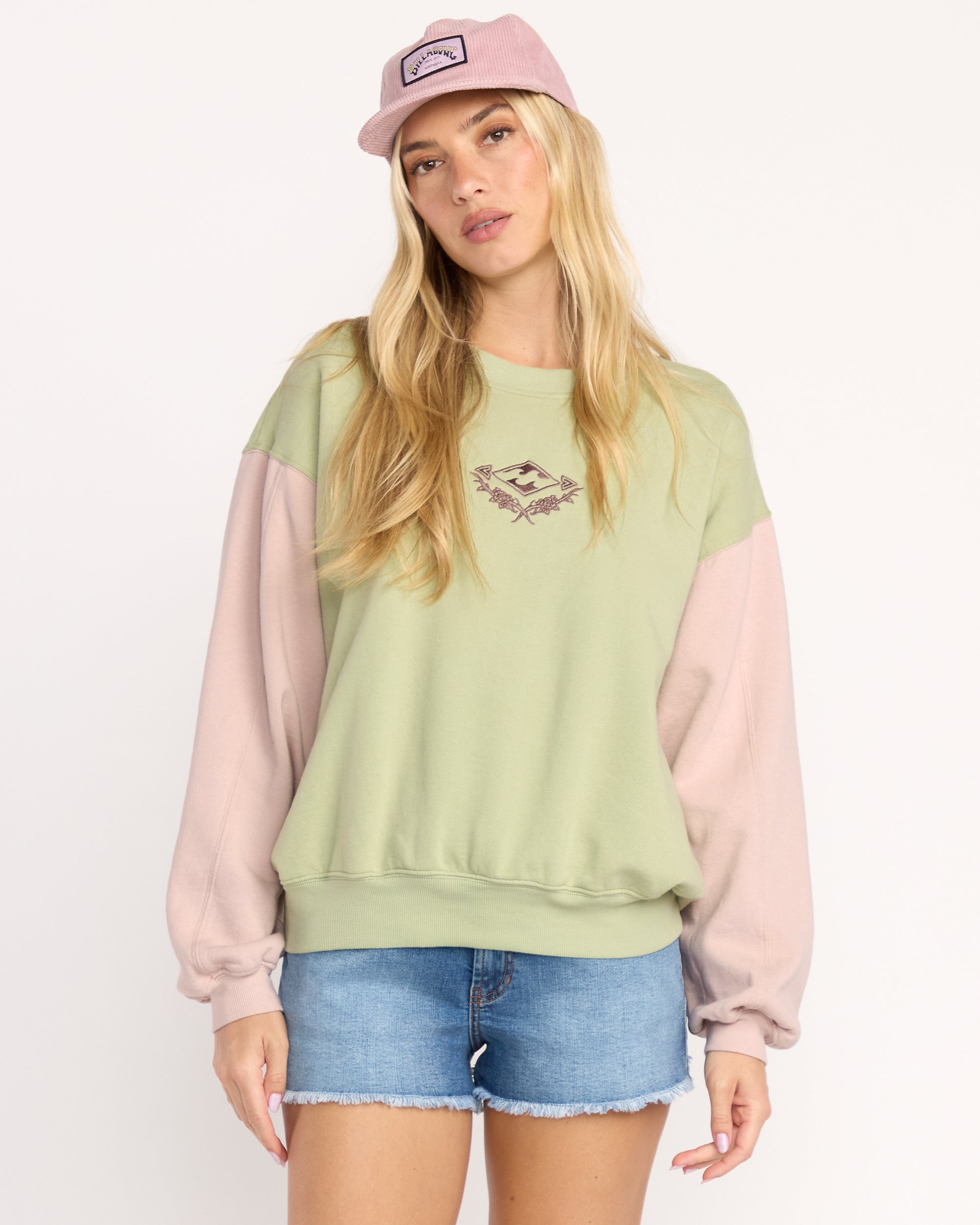 The Original Vibes Kendal Crewneck Sweatshirt - Pistachio - Image 5
