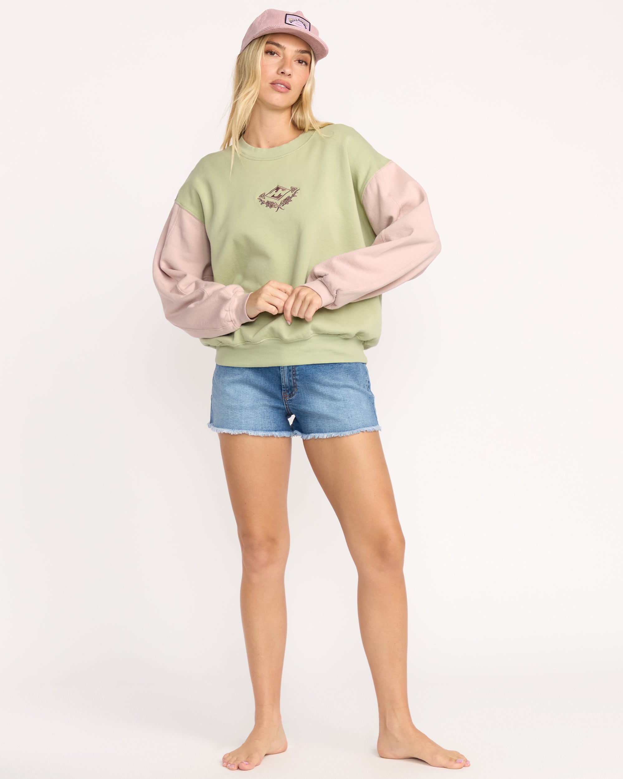 The Original Vibes Kendal Crewneck Sweatshirt - Pistachio - Image 4