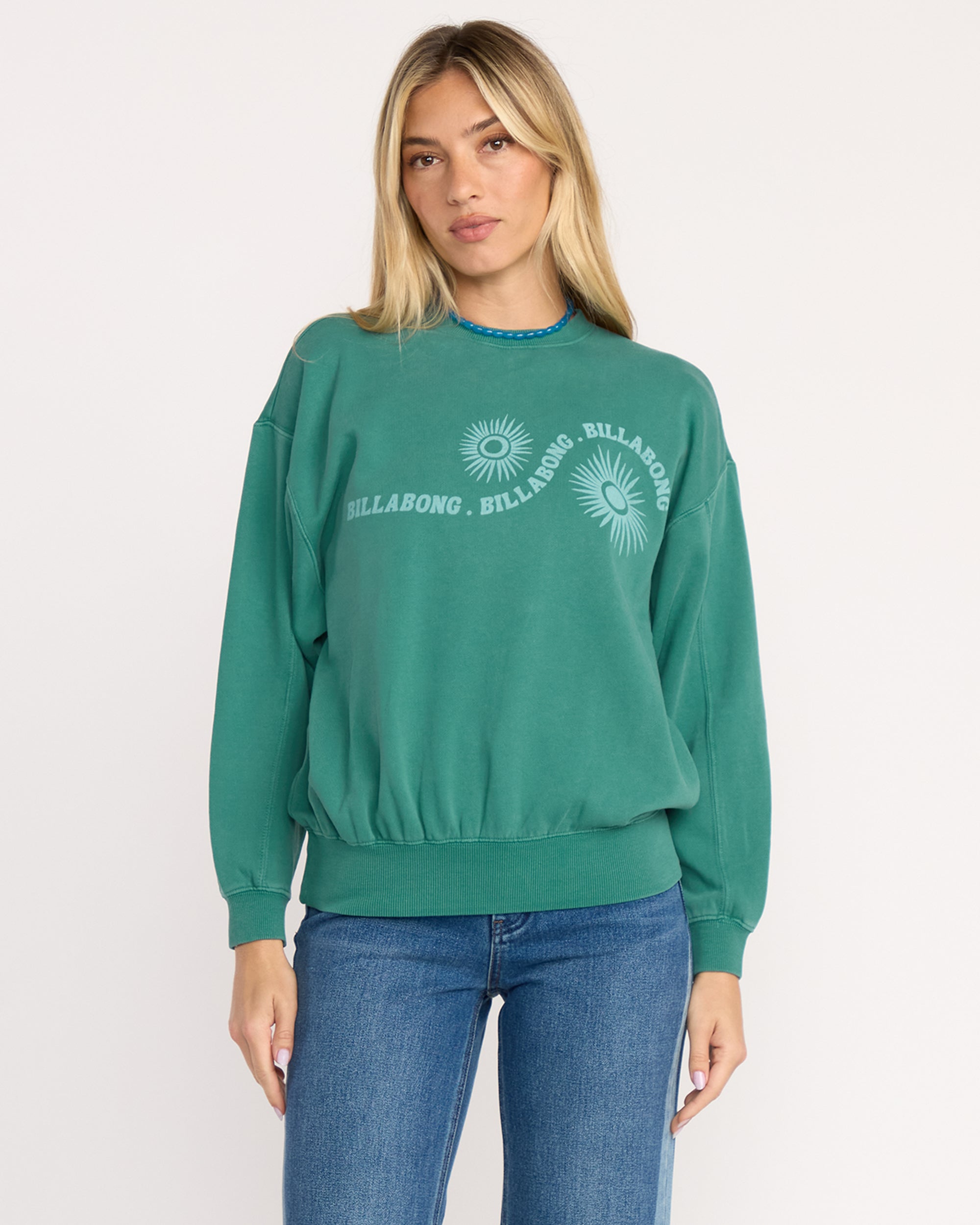 Time For Kendal Crewneck Sweatshirt - Evergreen - Image 3