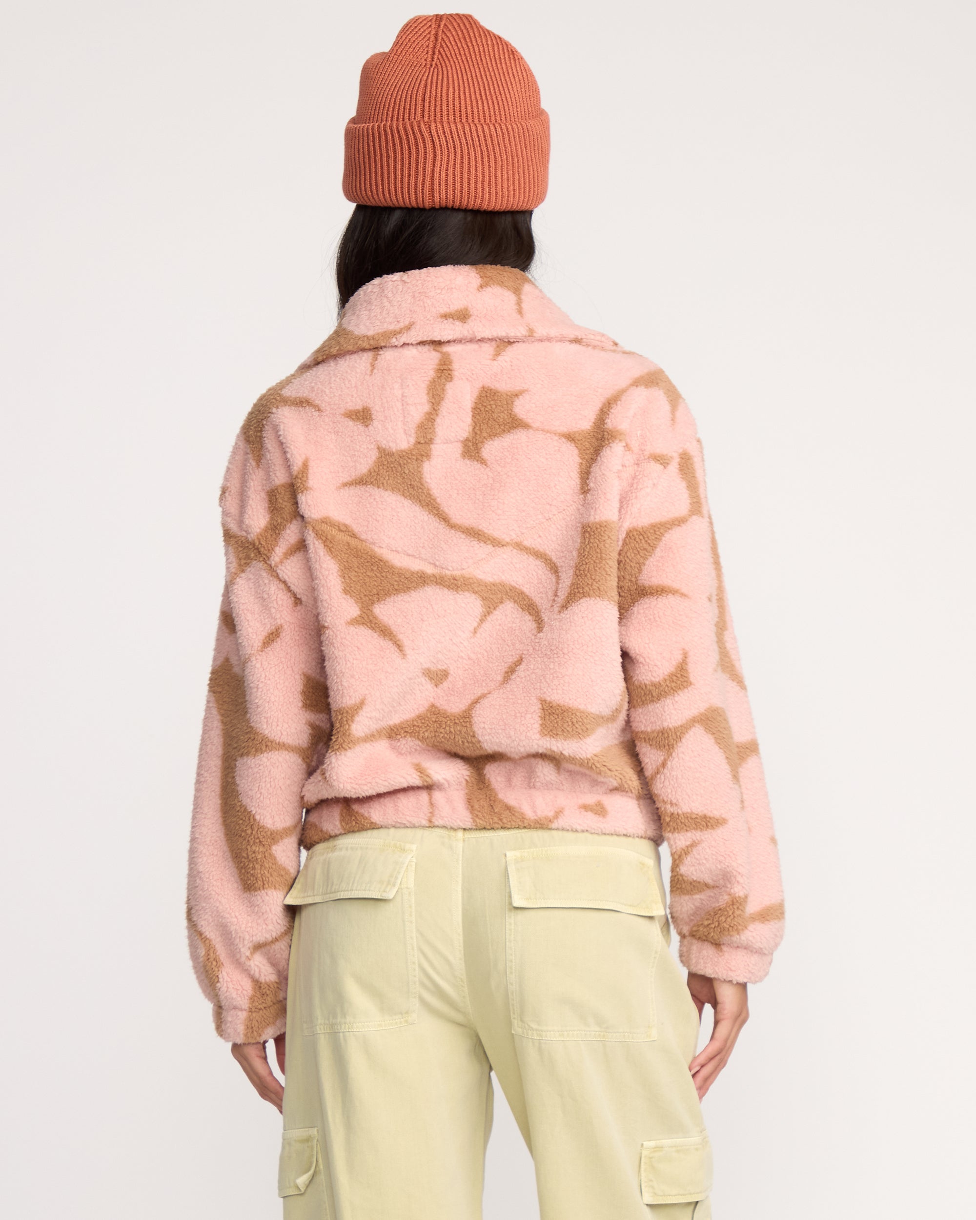 Barra Half Zip Sweatshirt - Rose Brown - Image 7