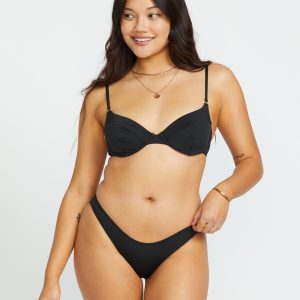 Sol Searcher Morgan Underwire Bikini Top - Black Pebble