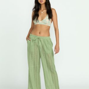 Tropic Beach Cover-Up Pants - Pistachio