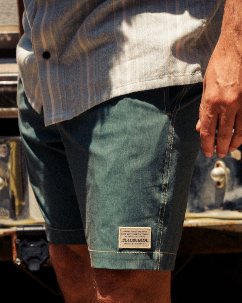 Austin Garage Lo Tides Boardshorts - Teal - Image 6