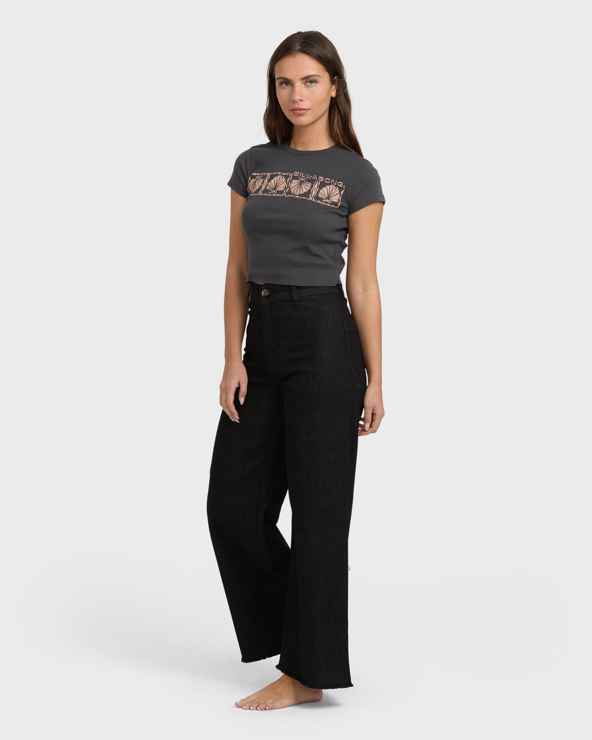 Free Fall High-Waist Pants - Black Rinse - Image 3