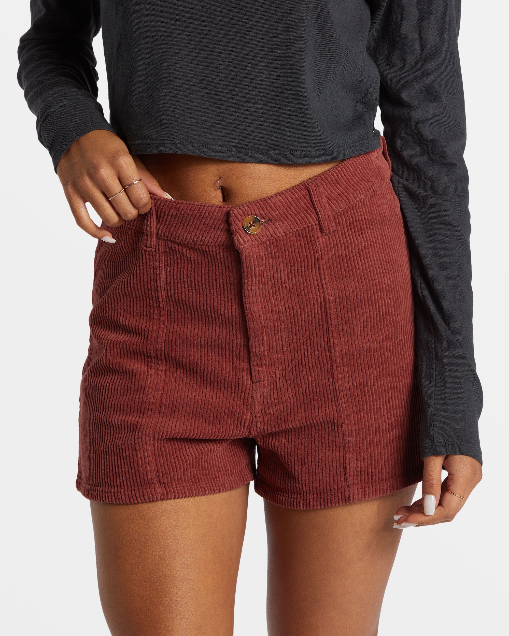 Free Fall Corduroy Shorts - Choc Chip - Image 6