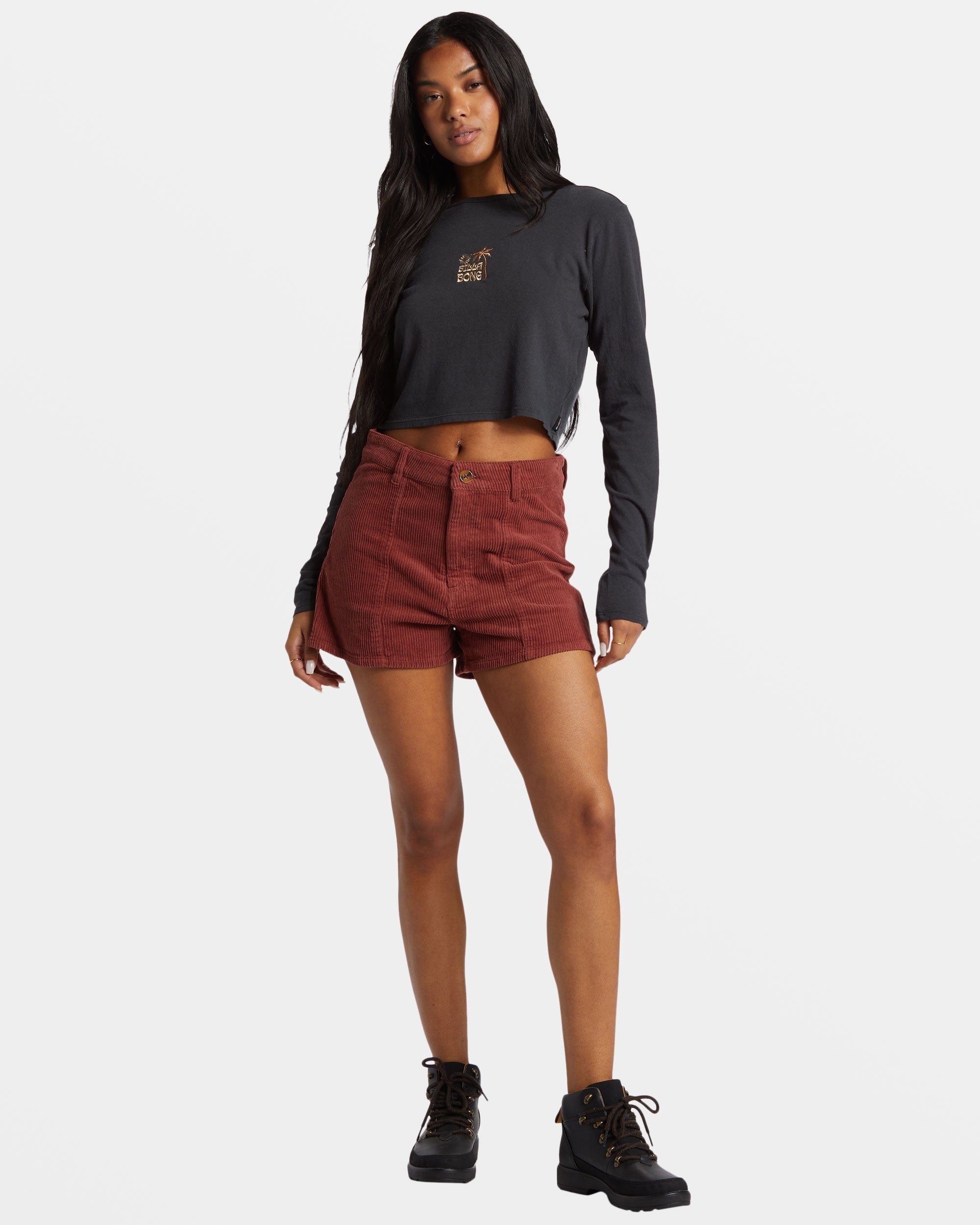 Free Fall Corduroy Shorts - Choc Chip - Image 5