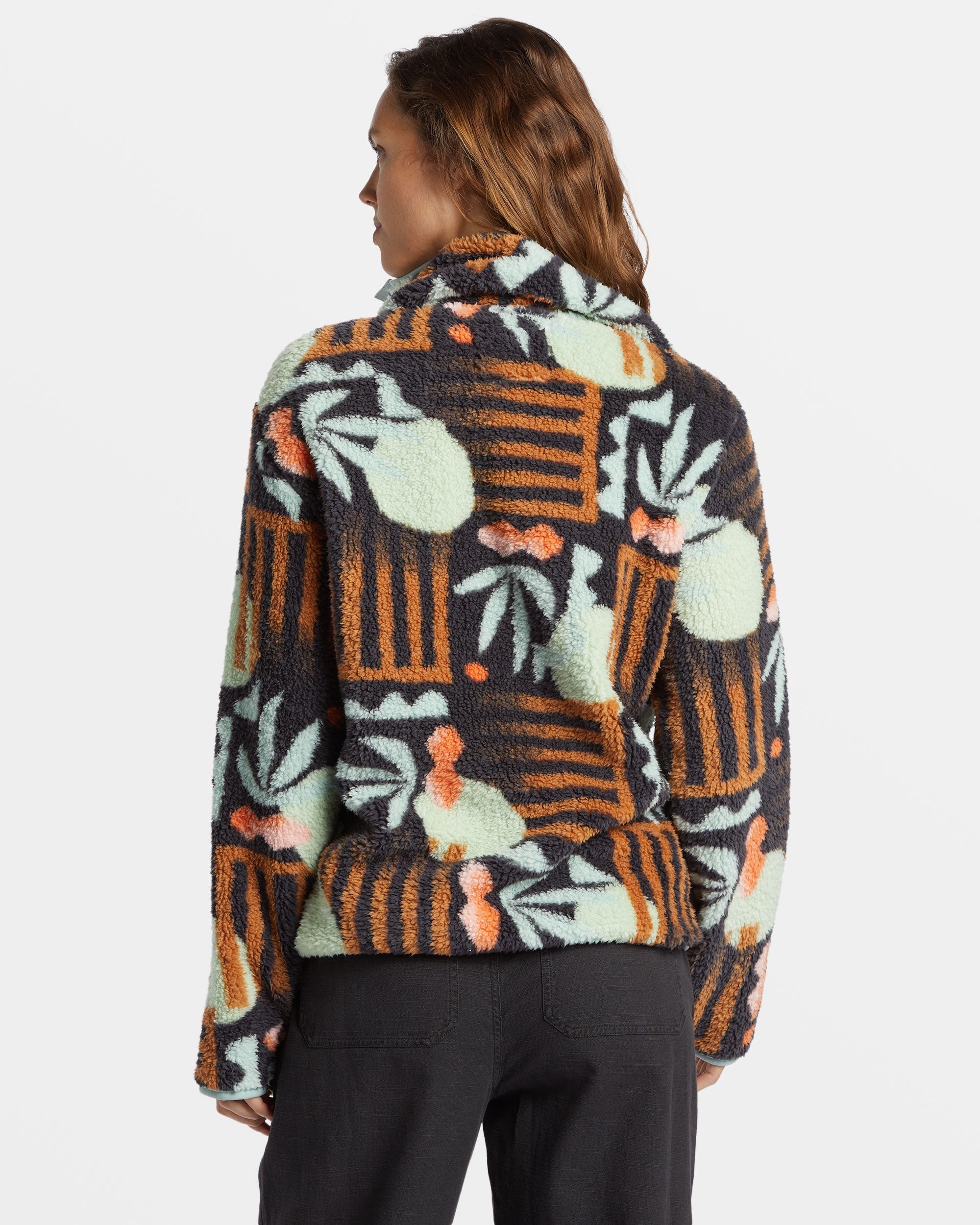 Switchback Mock Neck Fleece - Black Multi - Image 3