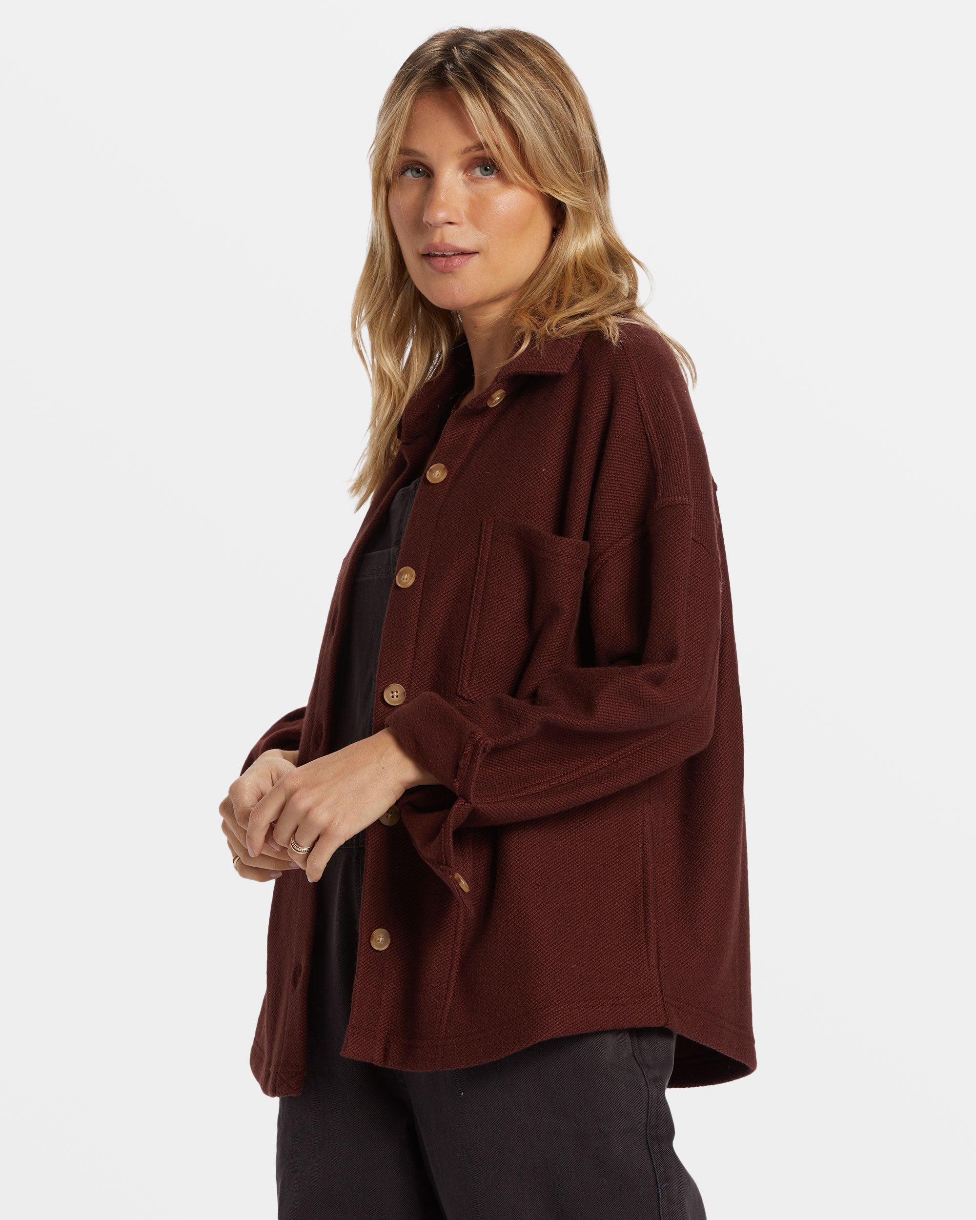 Everytime Oversized Shacket - Choc Chip - Image 4