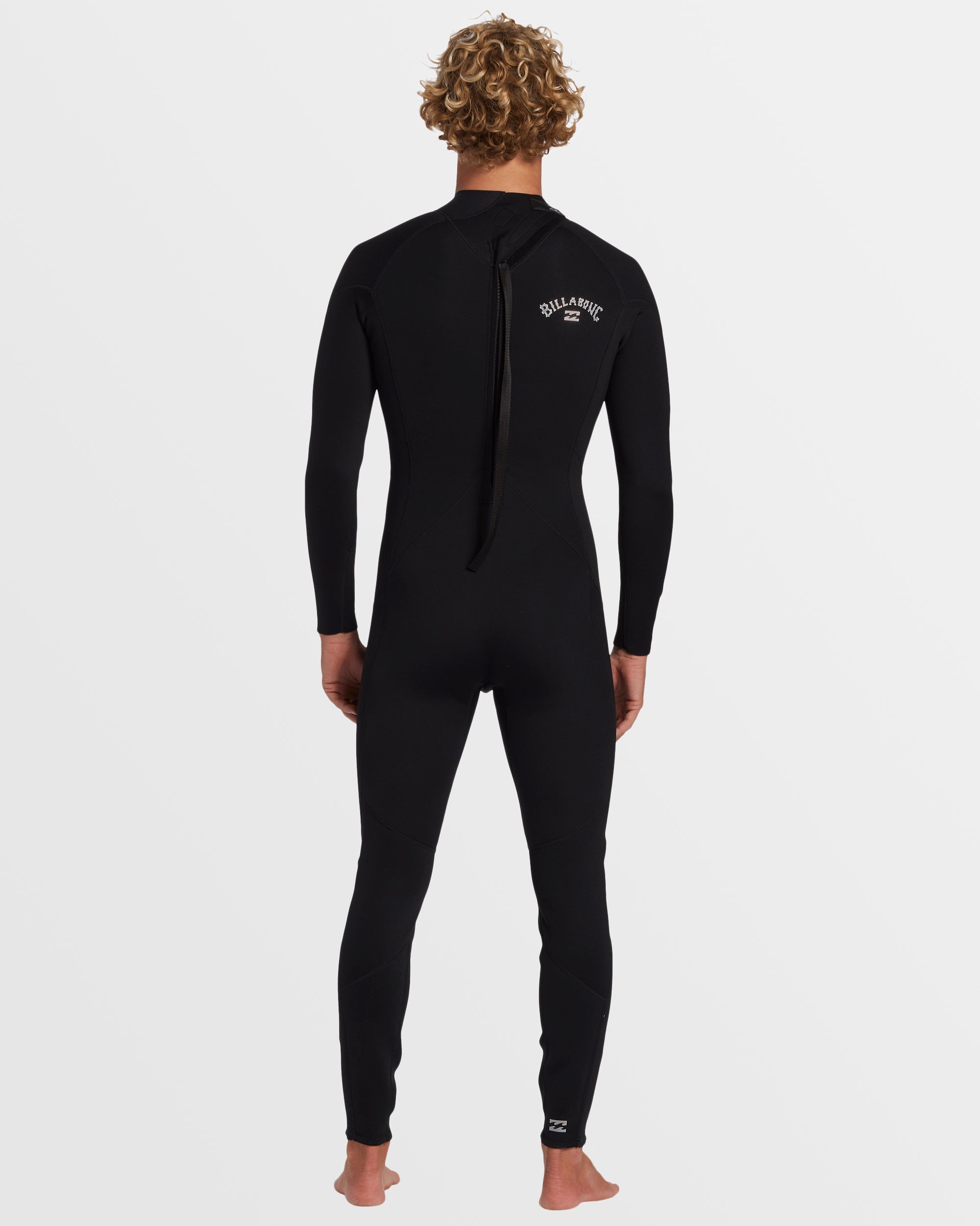 3/2mm Foil GBS Back Zip Wetsuit - Black - Image 6