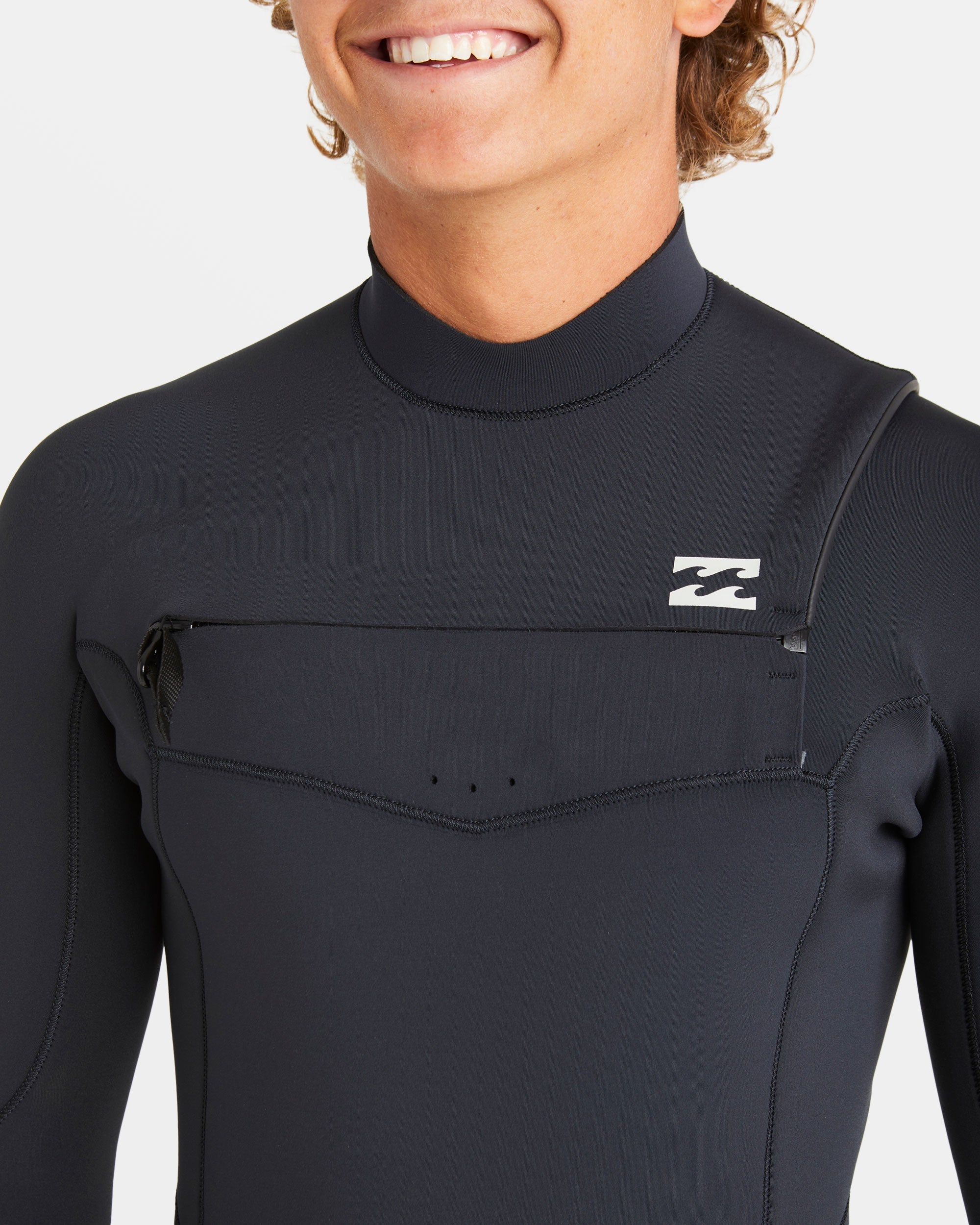 3/2mm Absolute Natural Upcycler GBS Chest Zip Wetsuit - Black - Image 8
